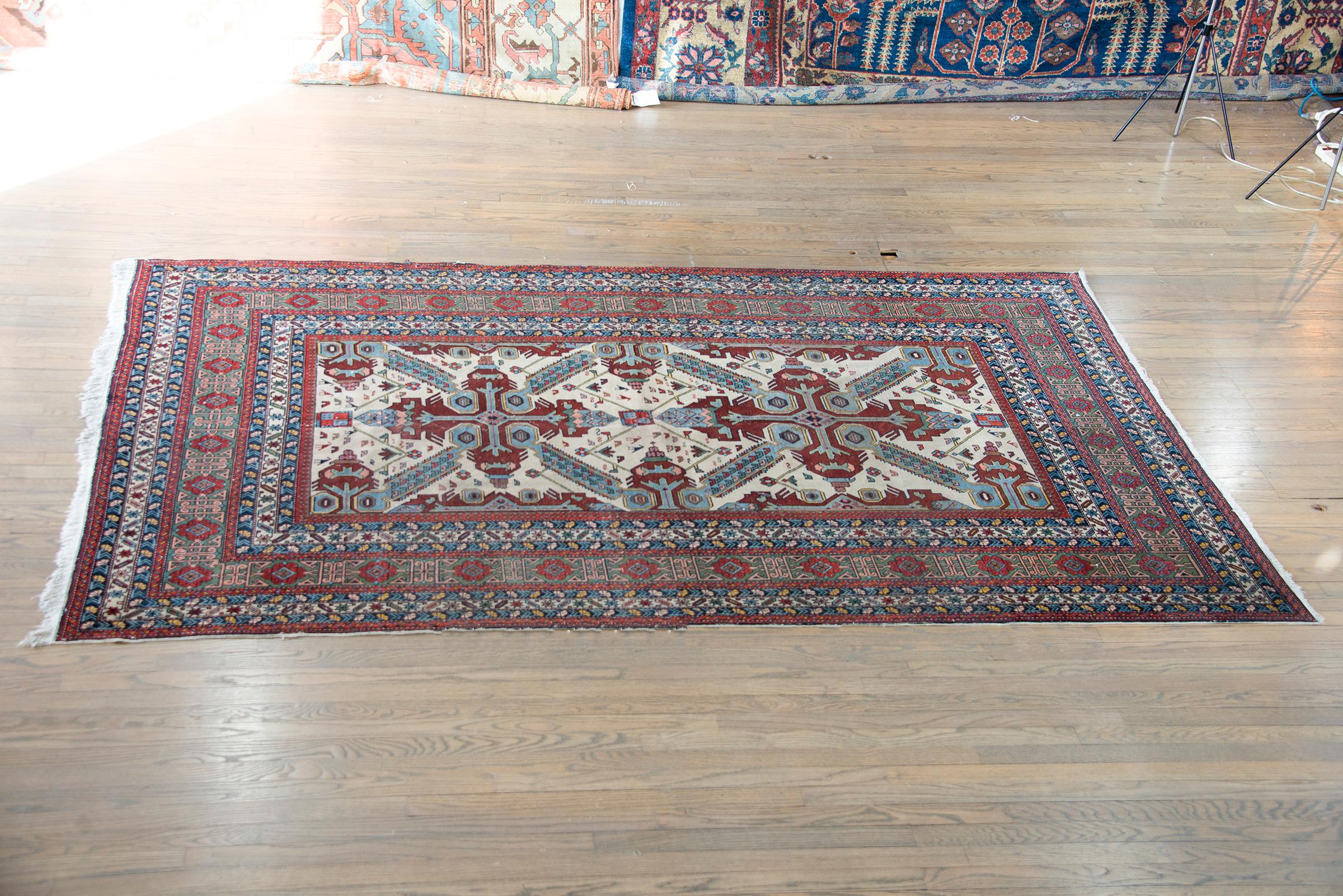 Early 20th Century Persian Ardabil Rug For Sale 7