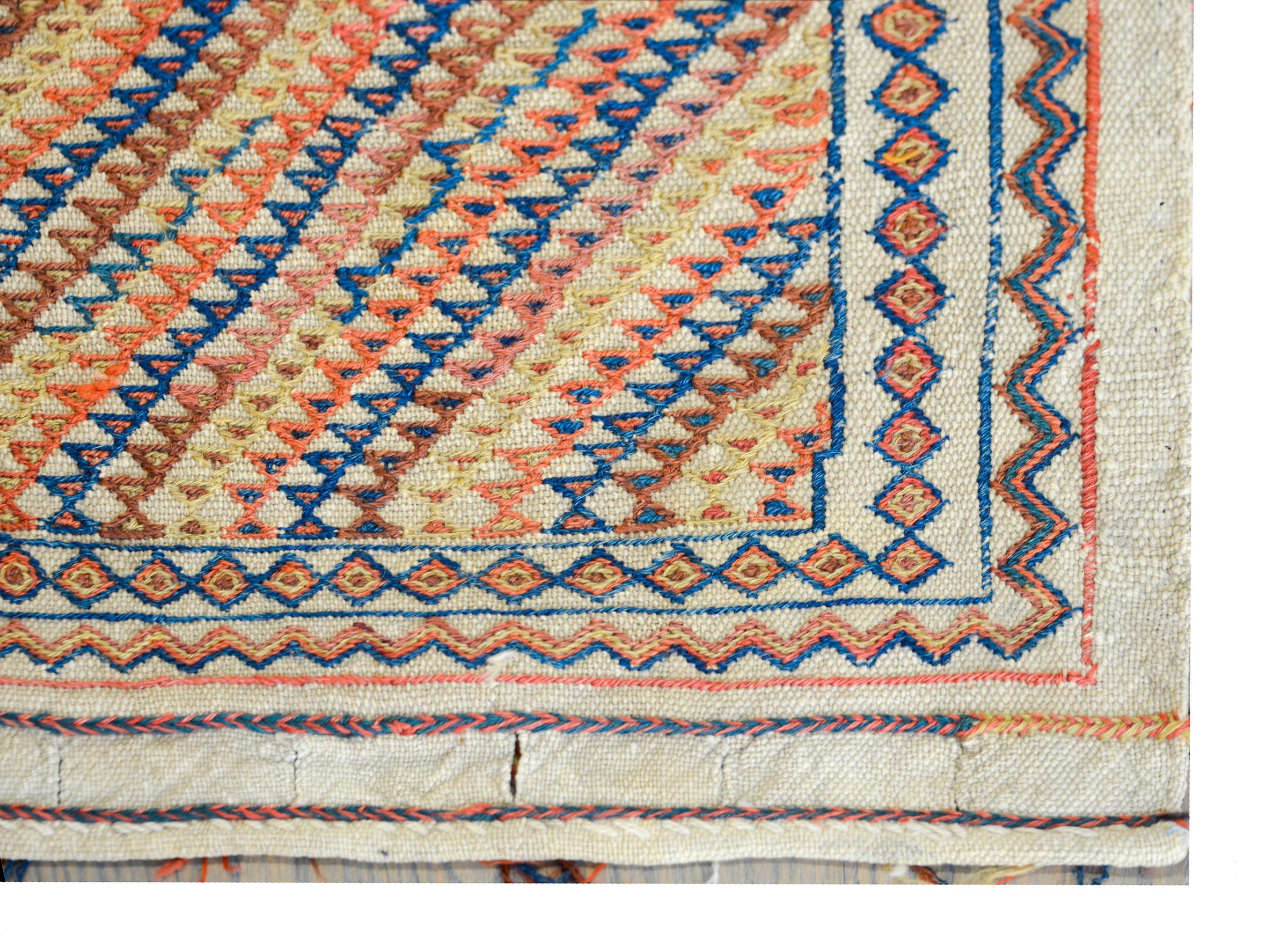 Wool Early 20th Century Persian Azari Rug For Sale
