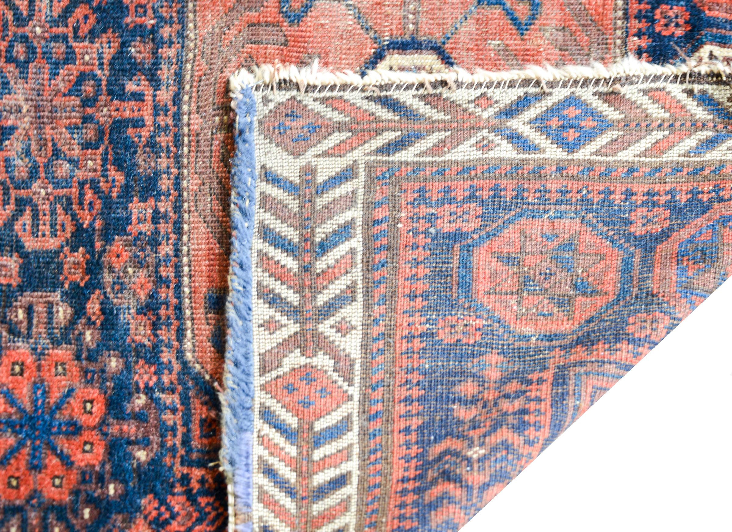 Early 20th Century Persian Baluch Rug For Sale 4