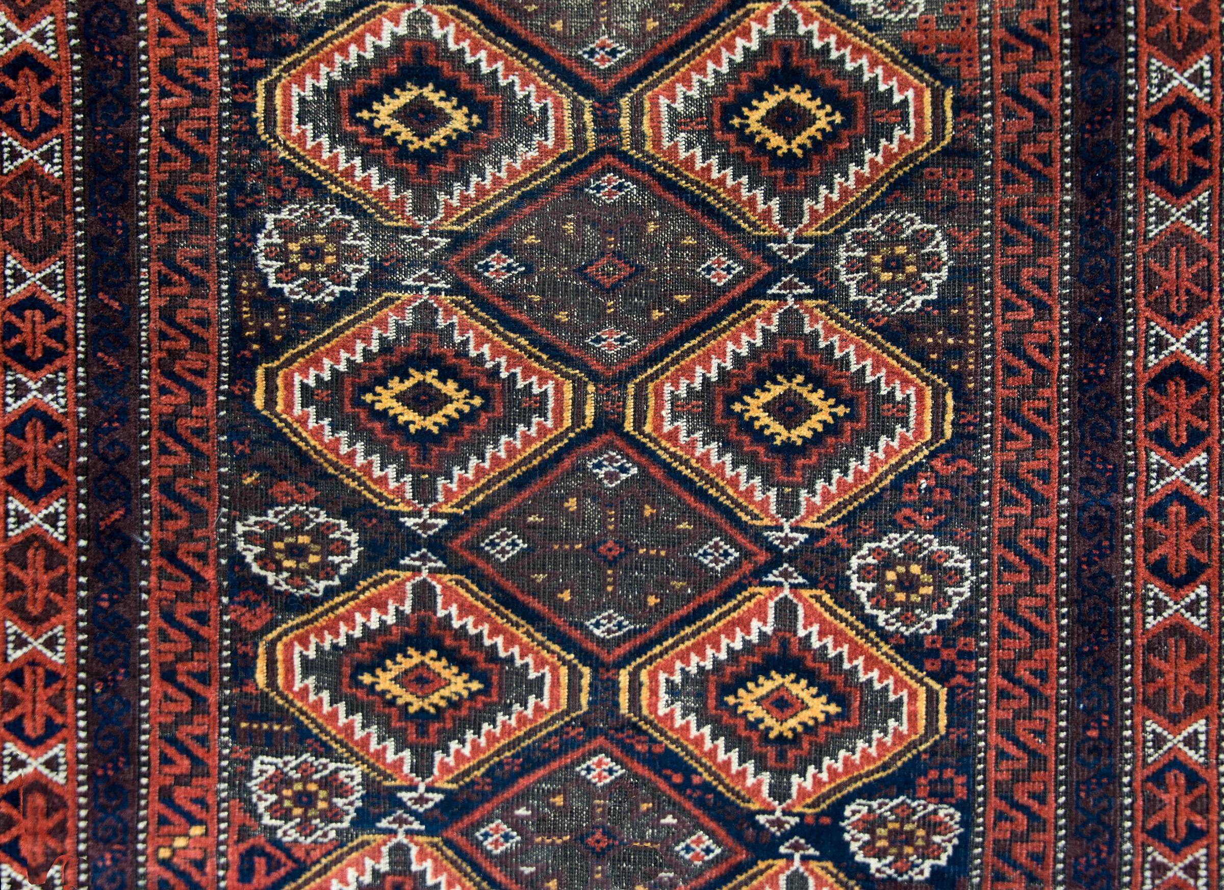 Early 20th Century Persian Baluch Rug For Sale 3