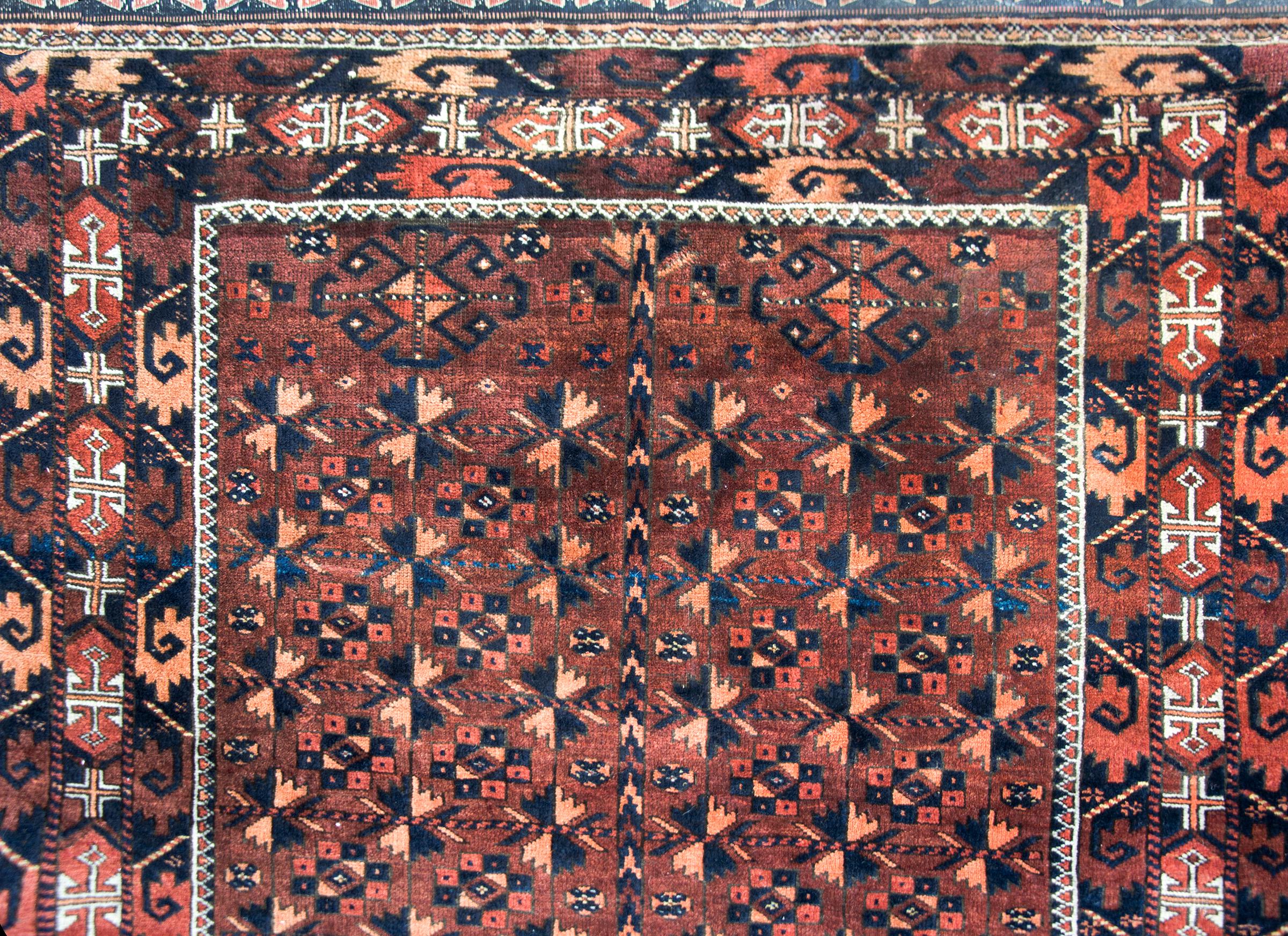 Early 20th Century Persian Baluch Rug For Sale 3