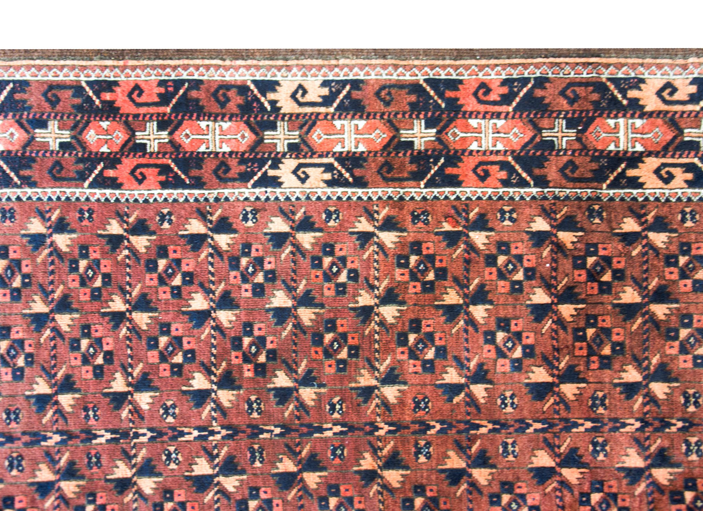 Early 20th Century Persian Baluch Rug For Sale 4