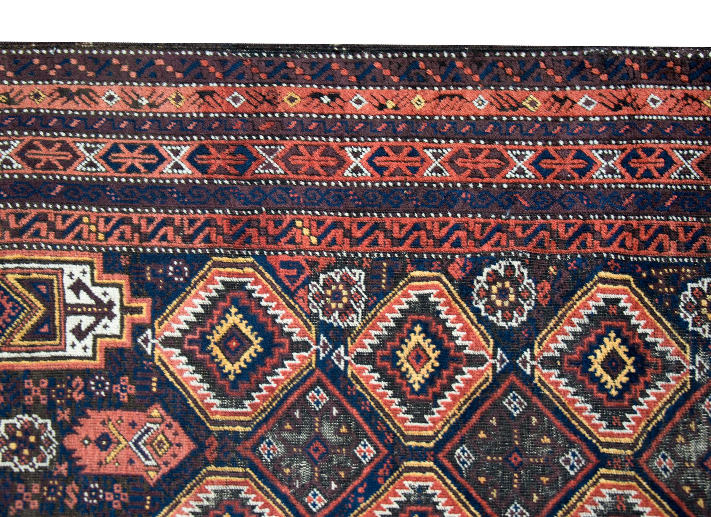 Early 20th Century Persian Baluch Rug For Sale 1