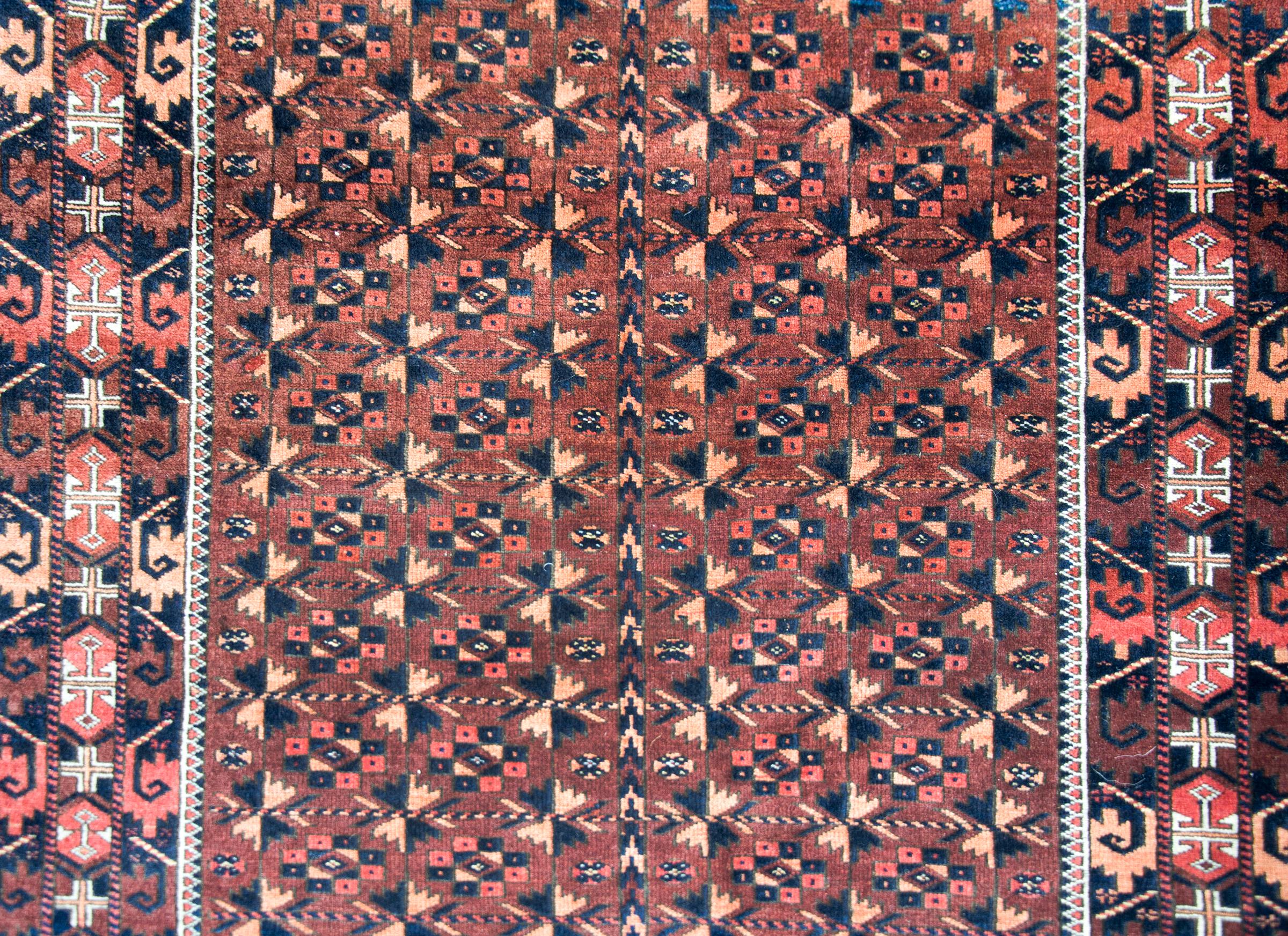 Early 20th Century Persian Baluch Rug For Sale 2