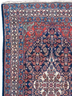 Early 20th Century Persian Bibikabad Rug, 4'6" × 8'1"