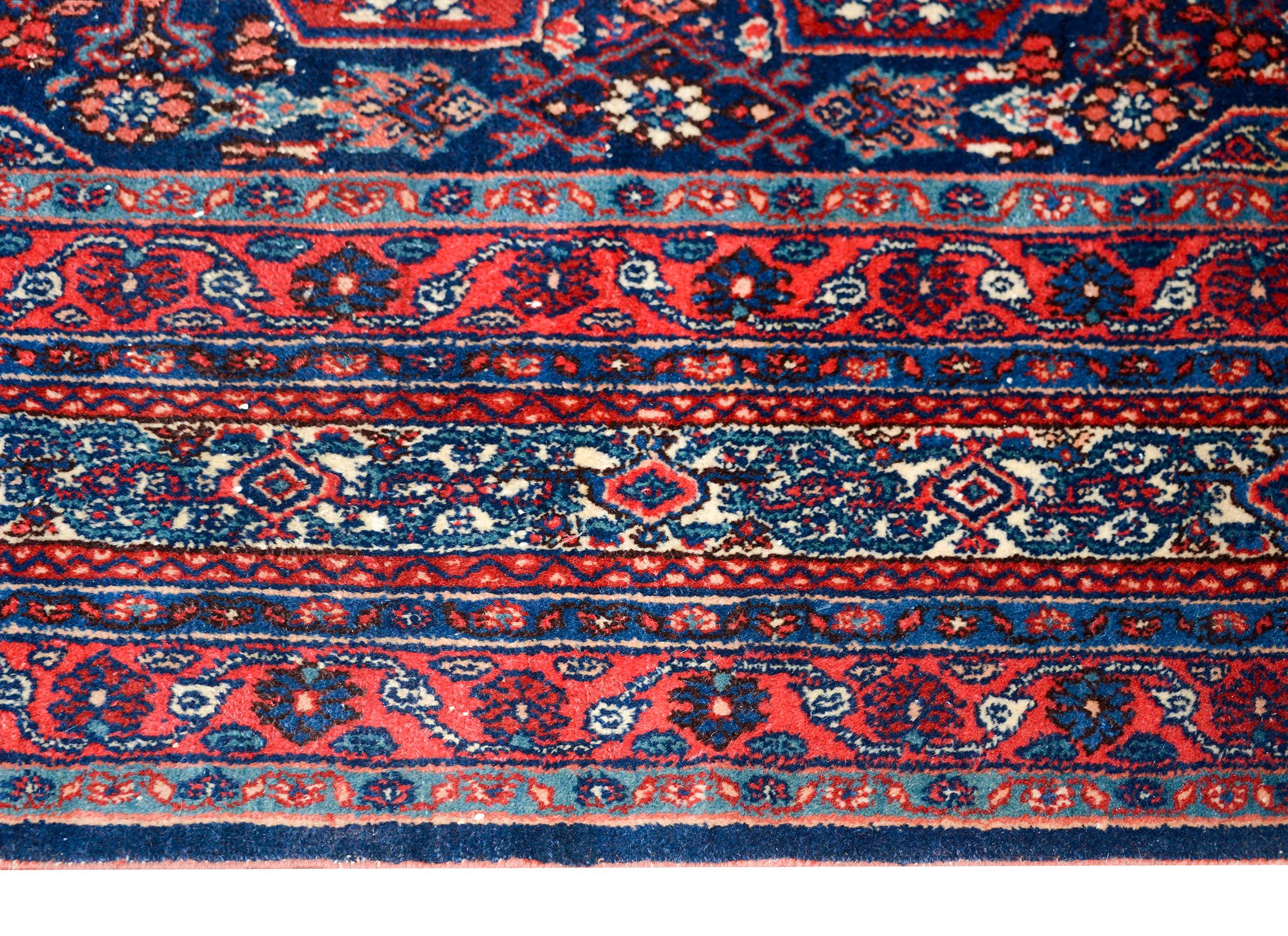 Wool Early 20th Century Persian Bibikabad Rug For Sale