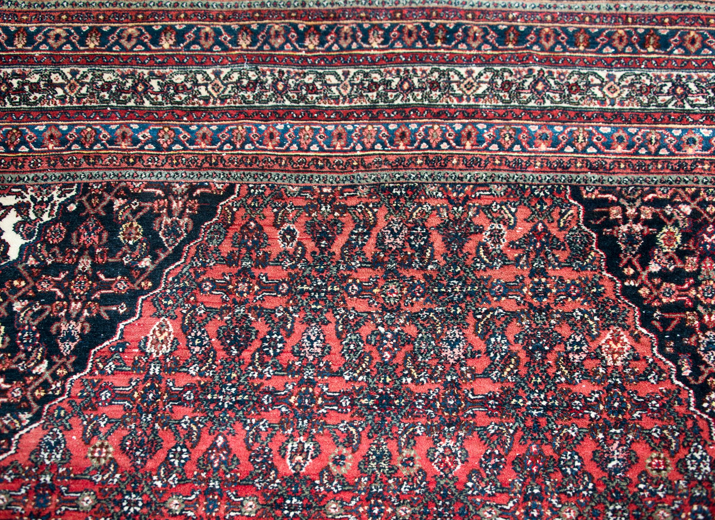 Mid-20th Century Early 20th Century Persian Bibikibad Rug For Sale