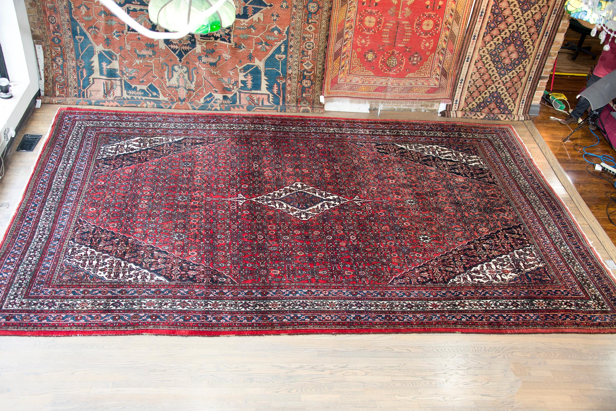 Persischer Bibikibad-Teppich des frühen 20. Jahrhunderts im Angebot 1