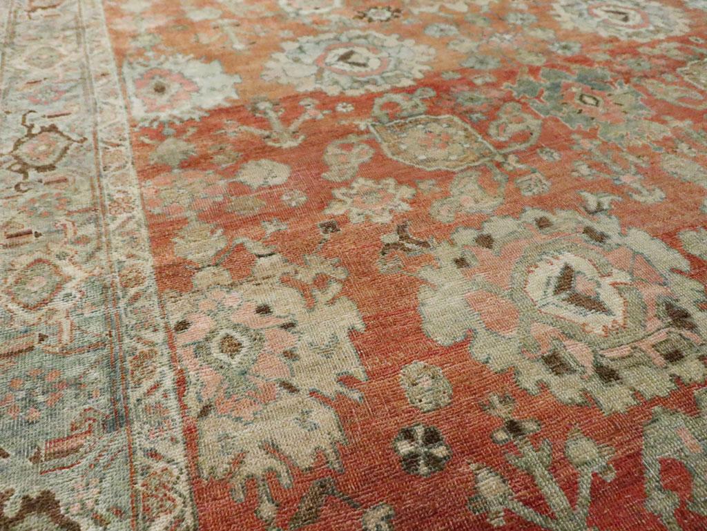 Rustique Tapis d'appoint persan Bidjar du début du 20e siècle en vente