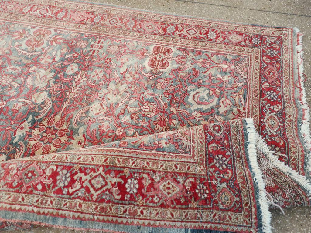 Early 20th Century Persian Bidjar Accent Rug For Sale 1