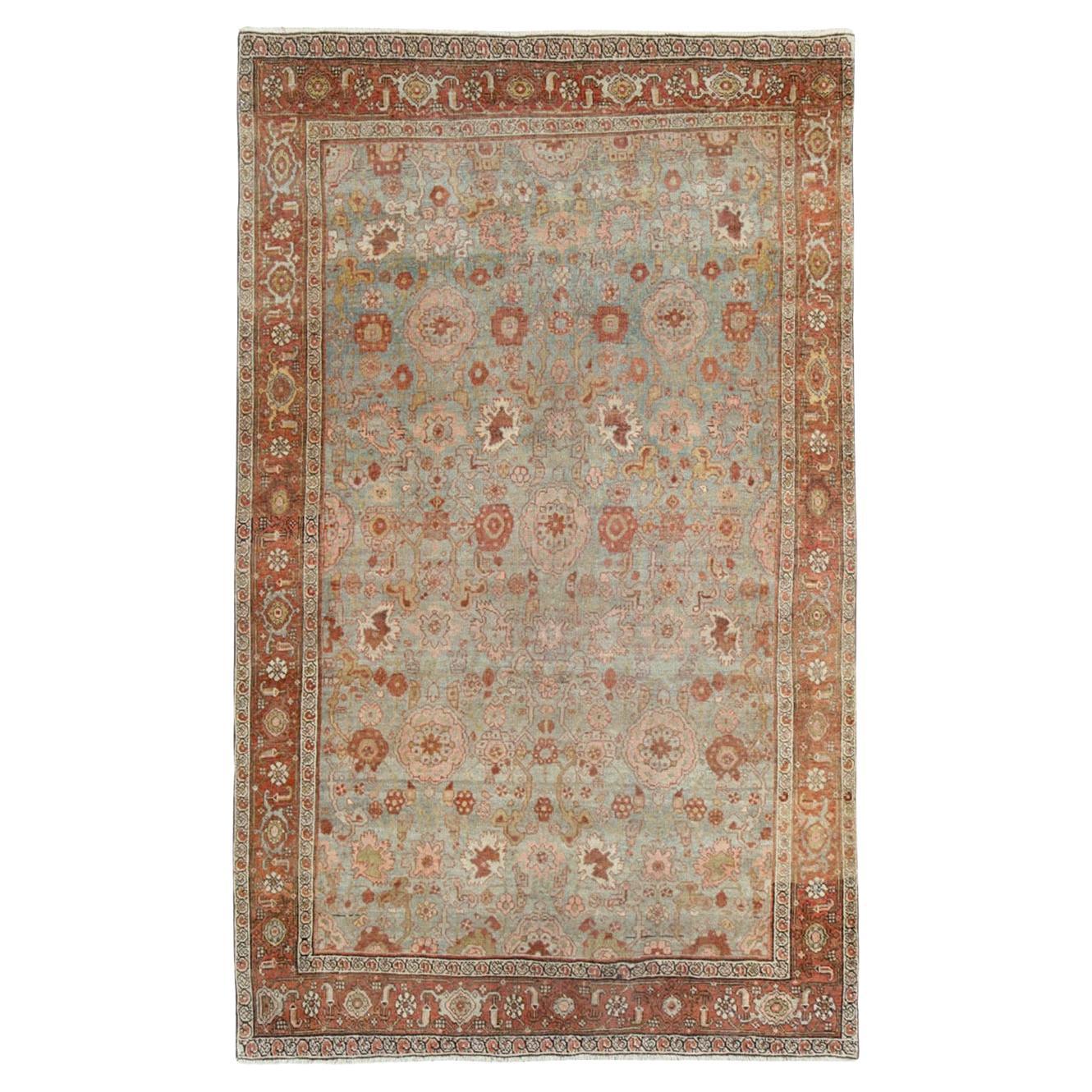 Early 20th Century Persian Bidjar Accent Rug