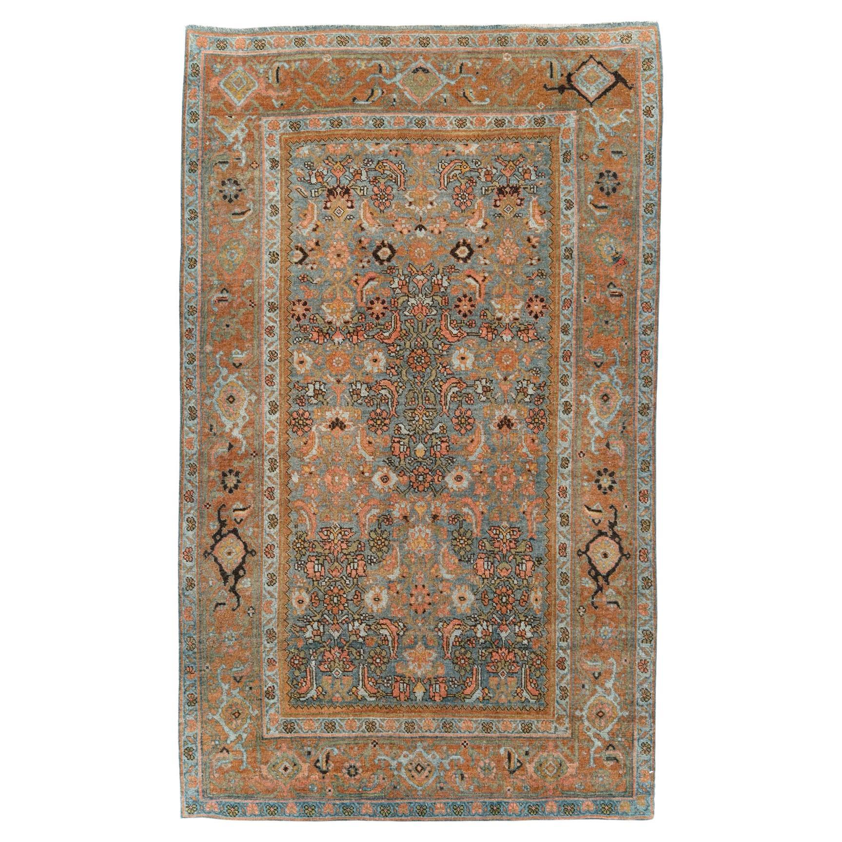 Early 20th Century Persian Bidjar Accent Rug