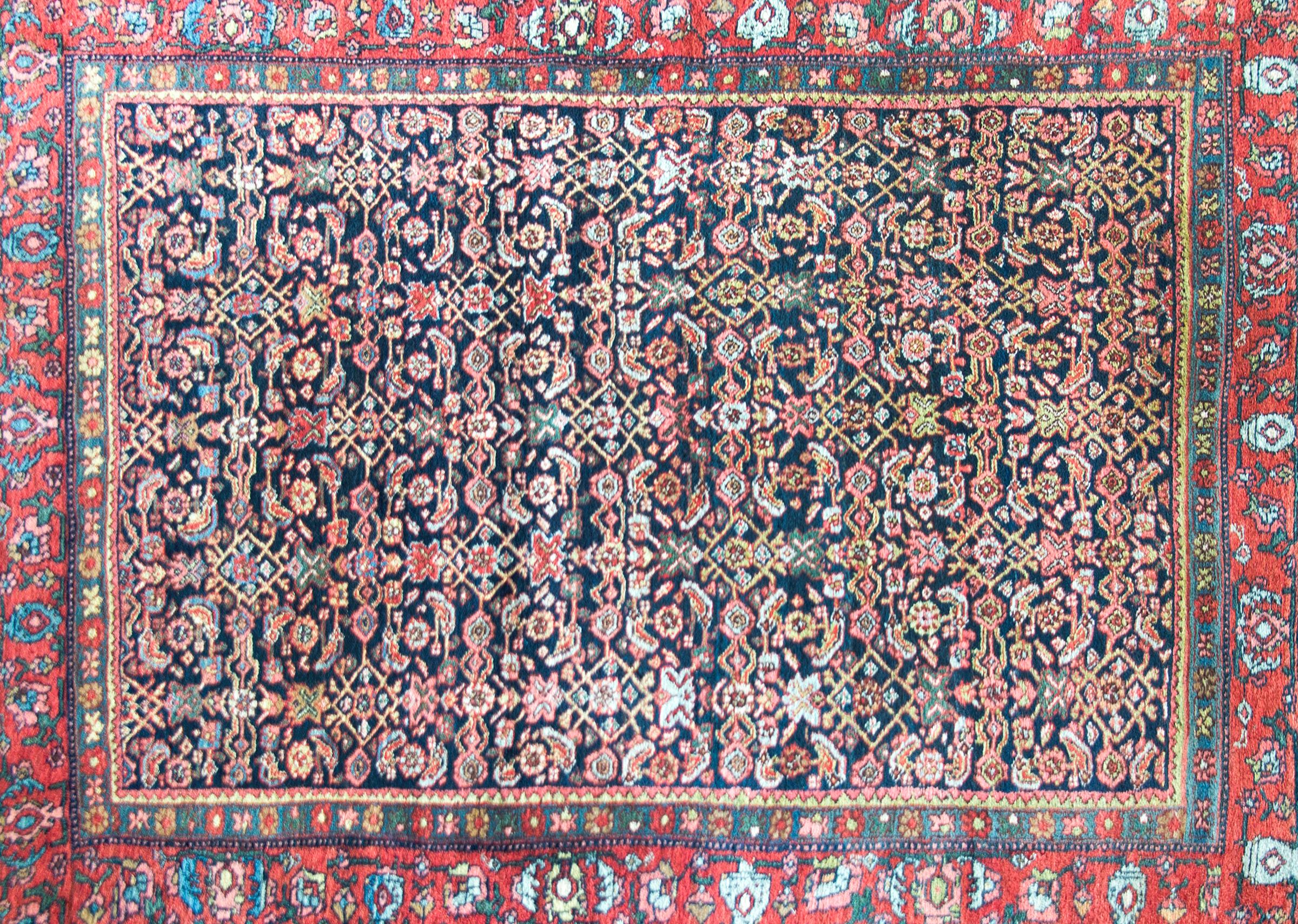 Tribal Early 20th Century Persian Bidjar Rug For Sale