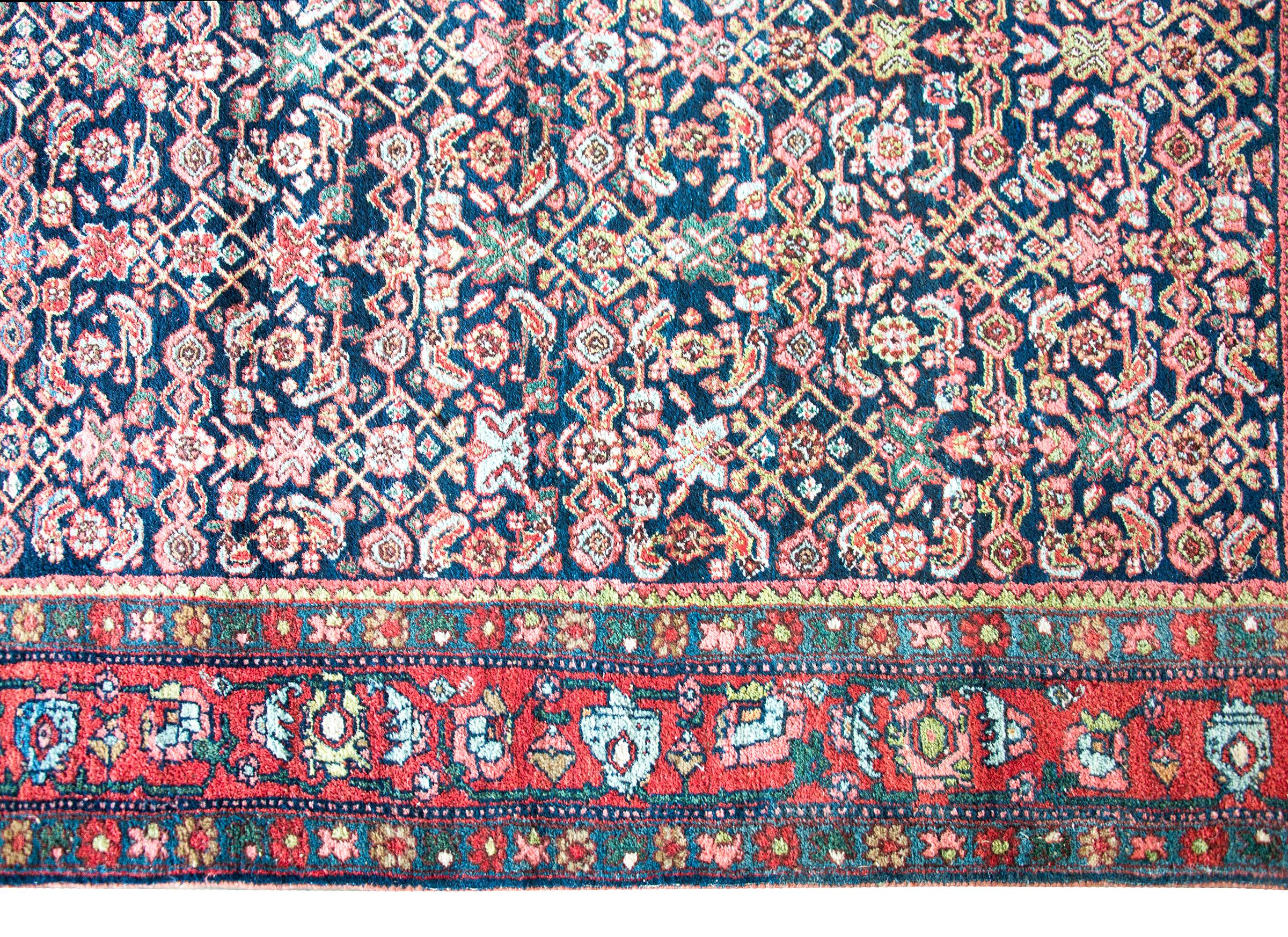 Hand-Knotted Early 20th Century Persian Bidjar Rug For Sale
