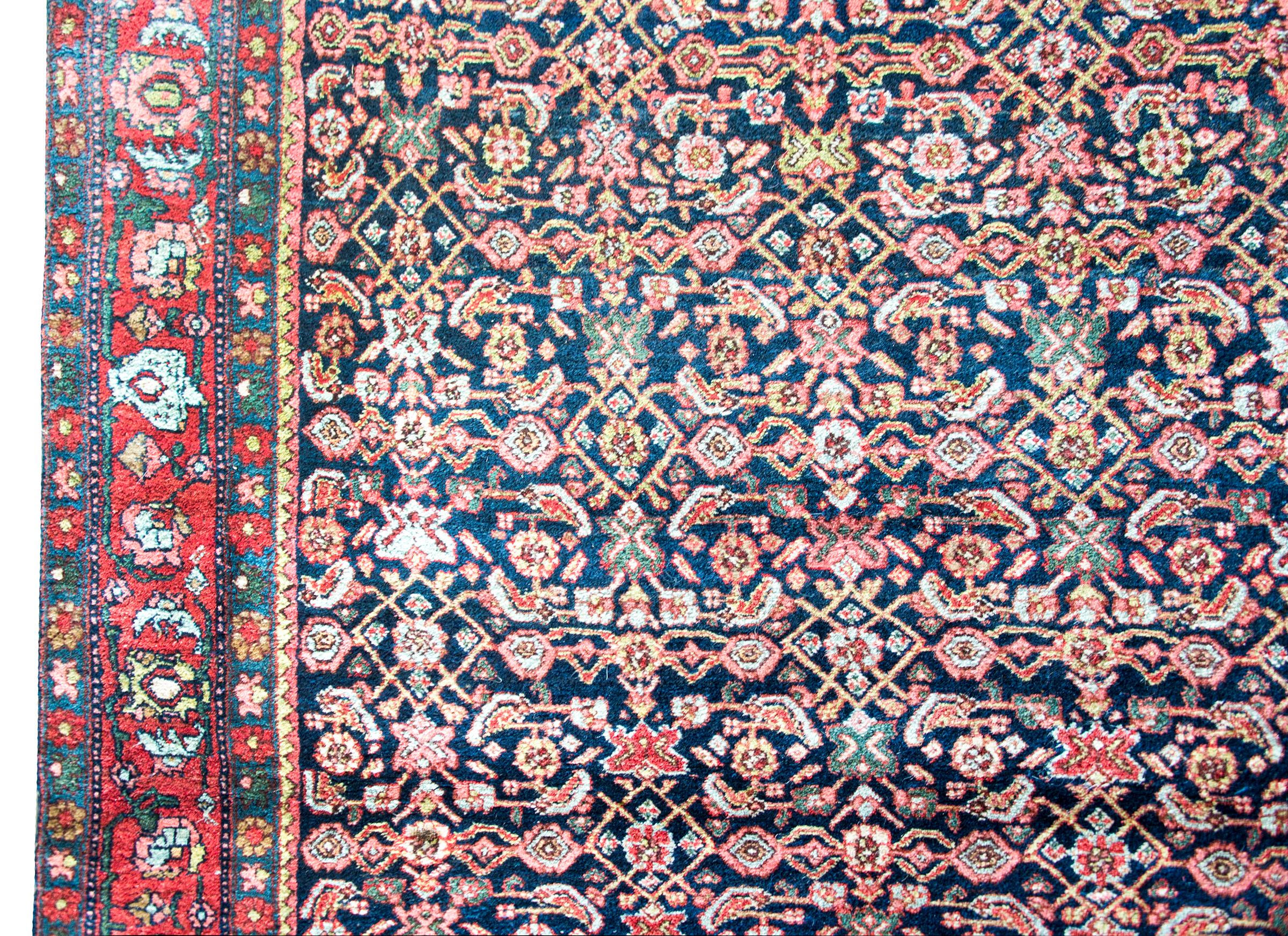 Wool Early 20th Century Persian Bidjar Rug For Sale