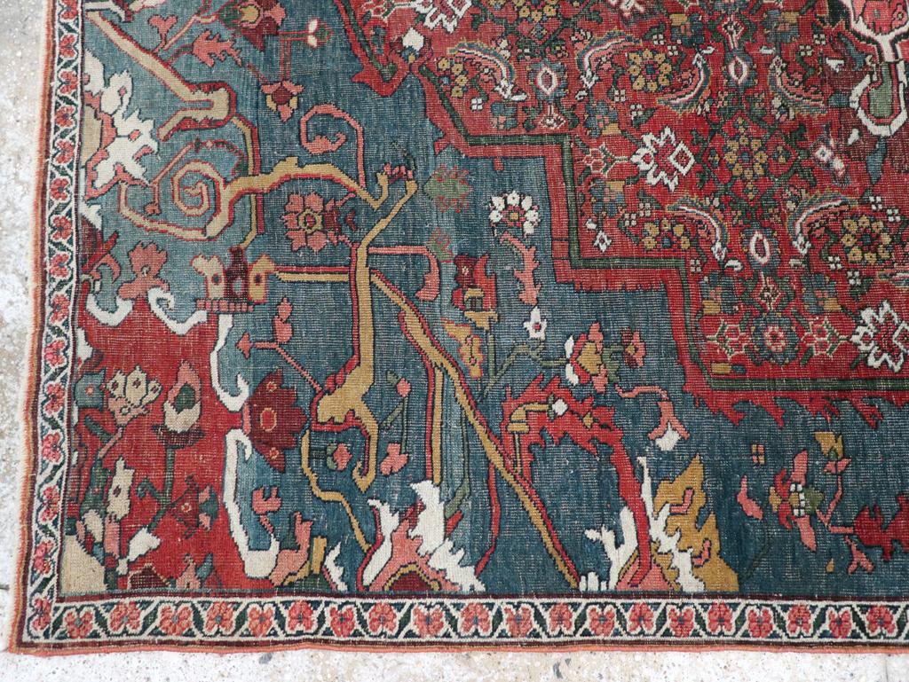 Early 20th Century Persian Bidjar Sampler Rug In Excellent Condition For Sale In New York, NY
