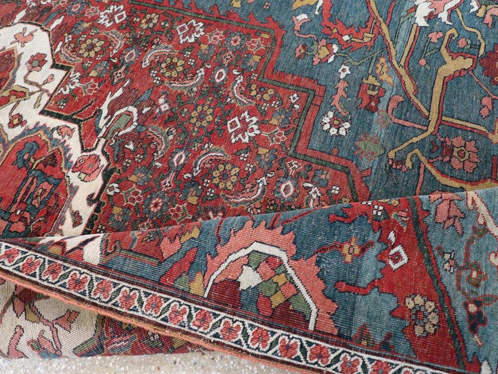Early 20th Century Persian Bidjar Sampler Rug For Sale 1