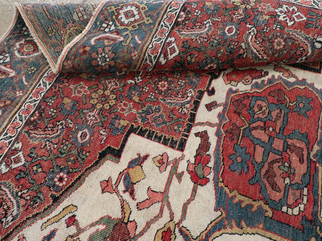Early 20th Century Persian Bidjar Sampler Rug For Sale 2