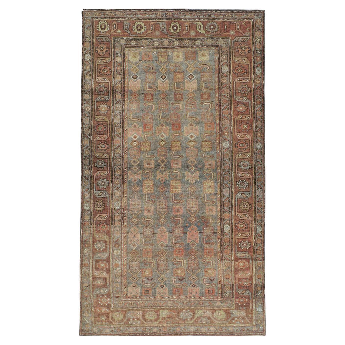 Early 20th Century Persian Bidjar Accent Rug