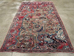 Early 20th Century Persian Bidjar Wagireh Sampler Accent Rug
