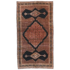Antique Early 20th Century Persian Bijar Rug
