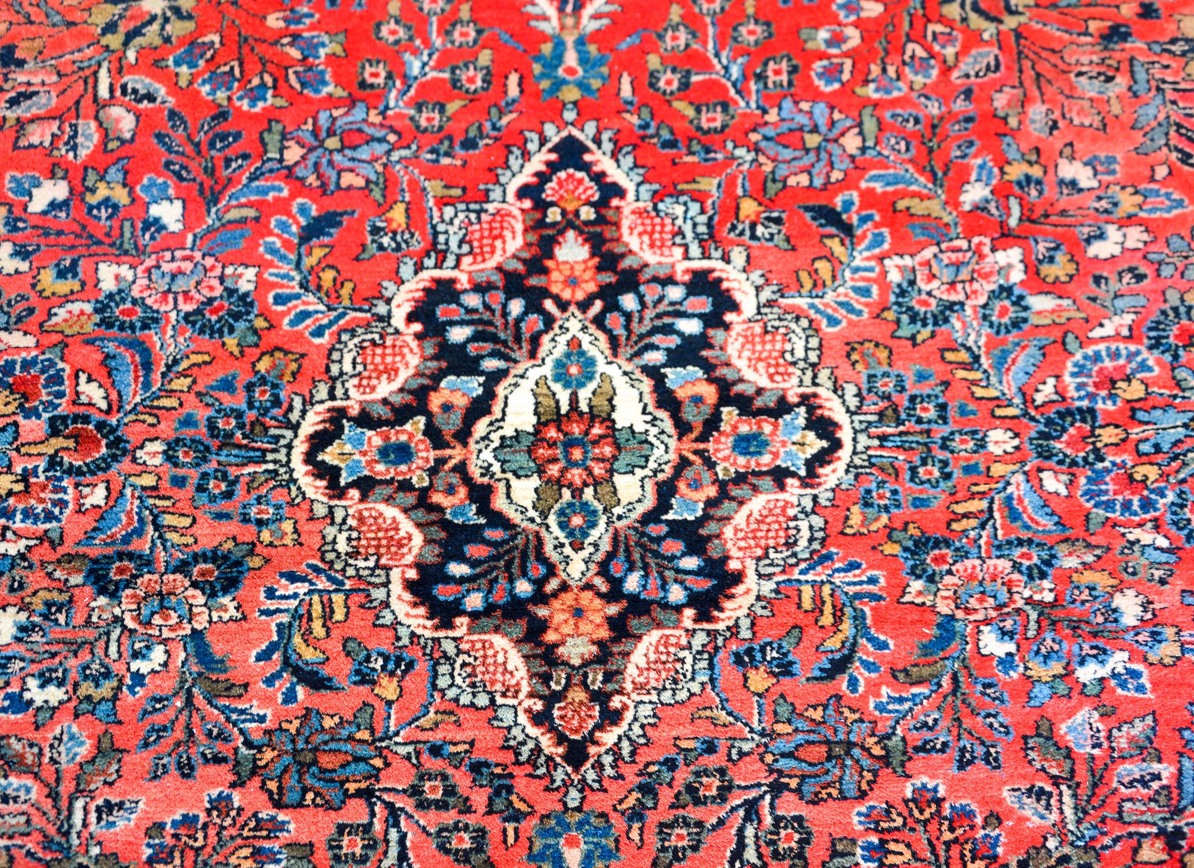 Hand-Knotted Early 20th Century Persian Dargazin Rug For Sale