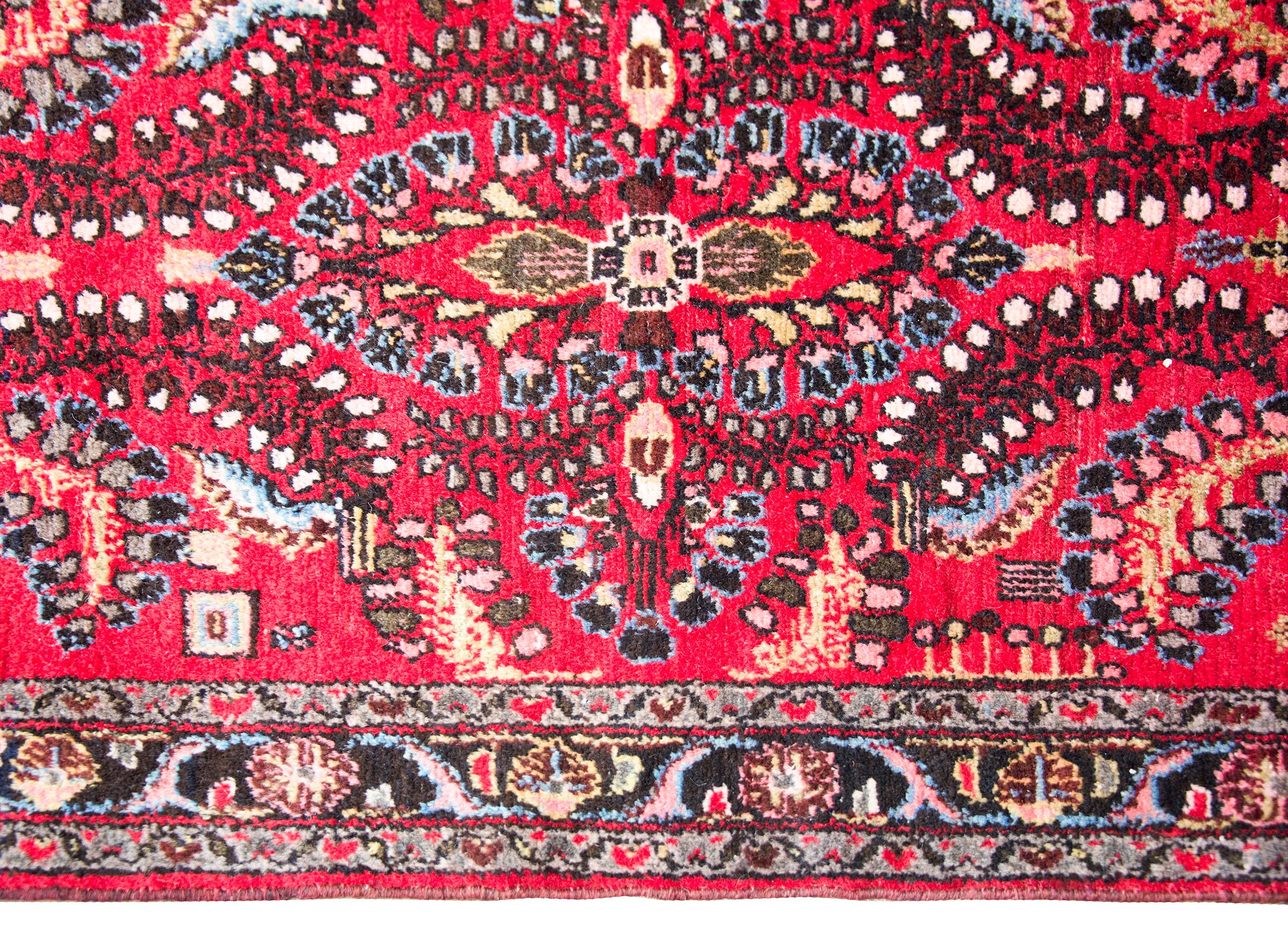 Hand-Knotted Early 20th Century Persian Dargazin Rug For Sale