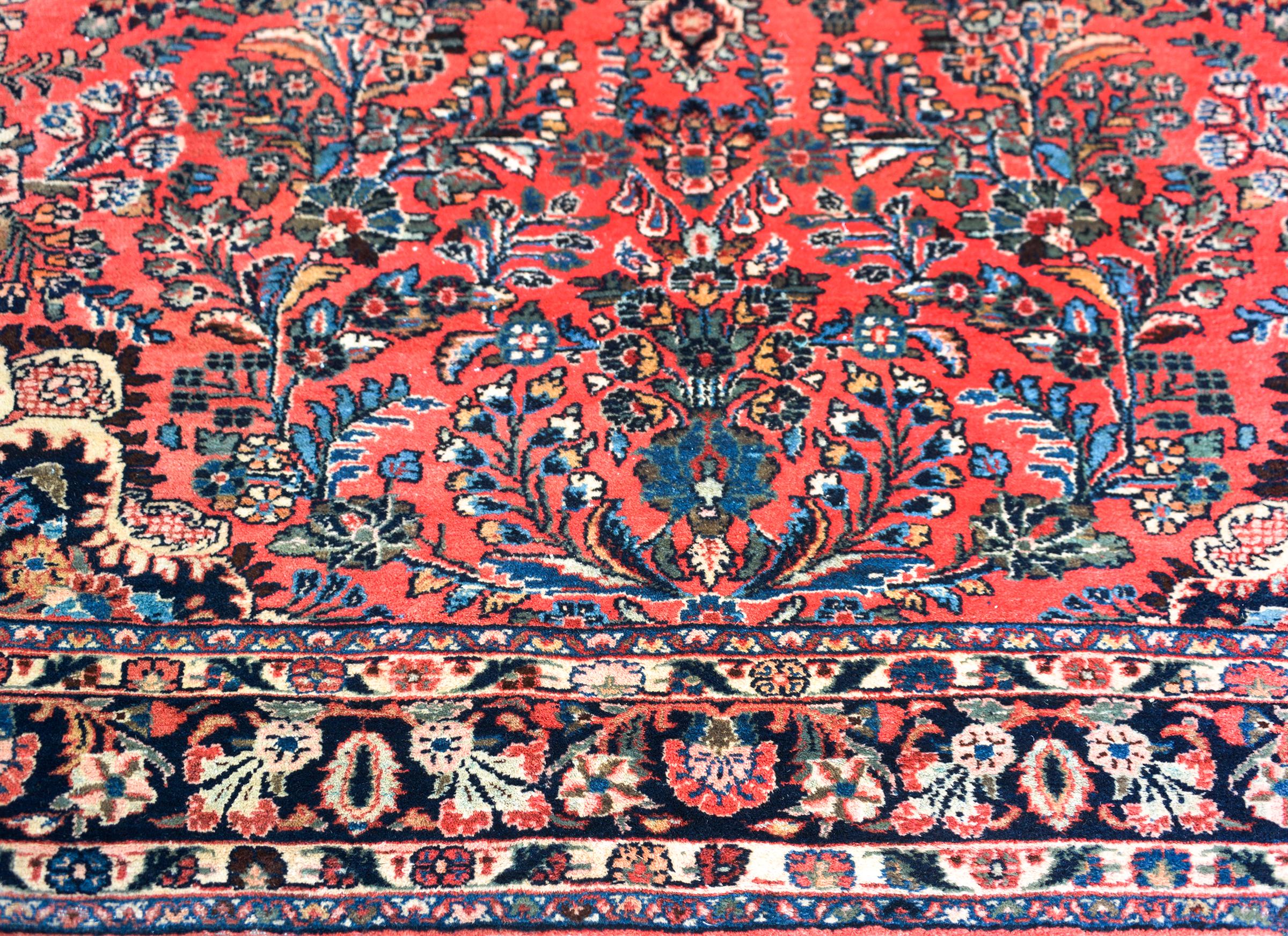 Early 20th Century Persian Dargazin Rug For Sale 1