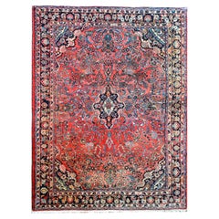 Vintage Early 20th Century Persian Dargazin Rug