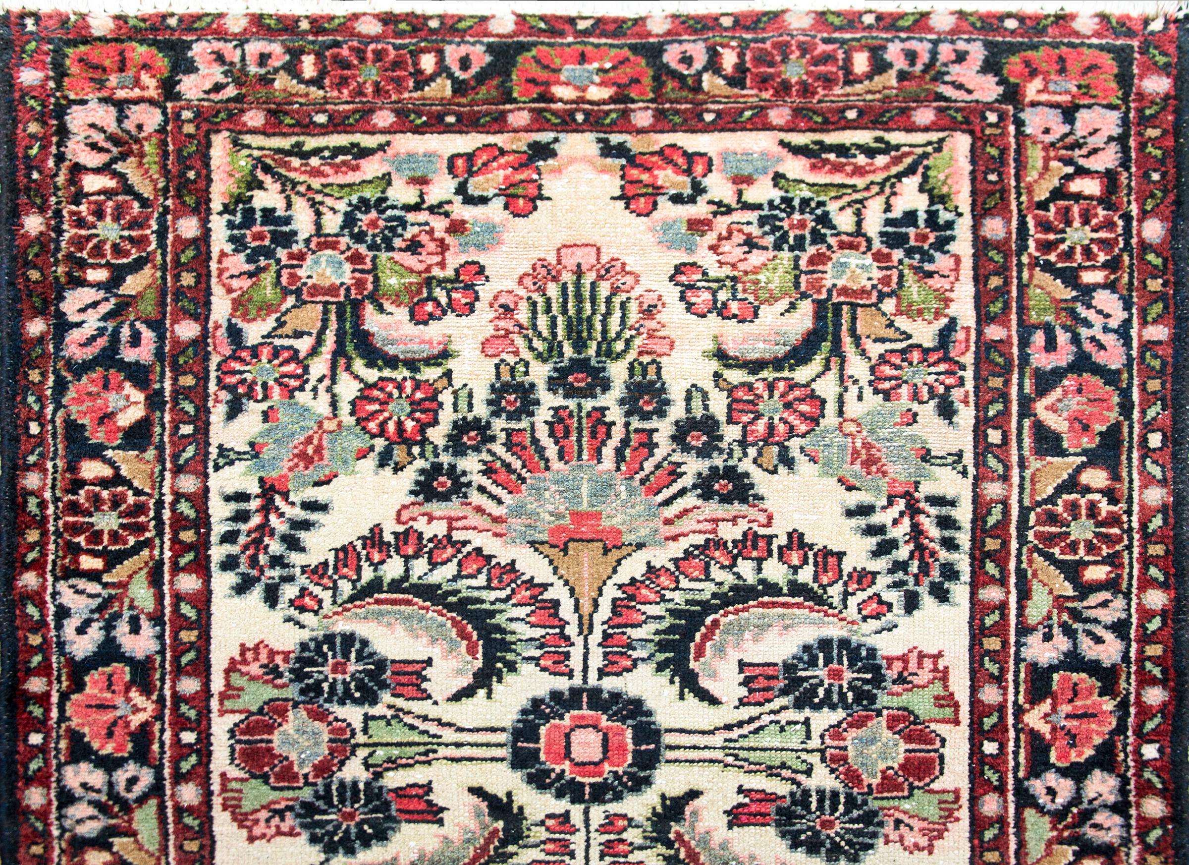 Early 20th Century Persian Dargazin Runner For Sale 5