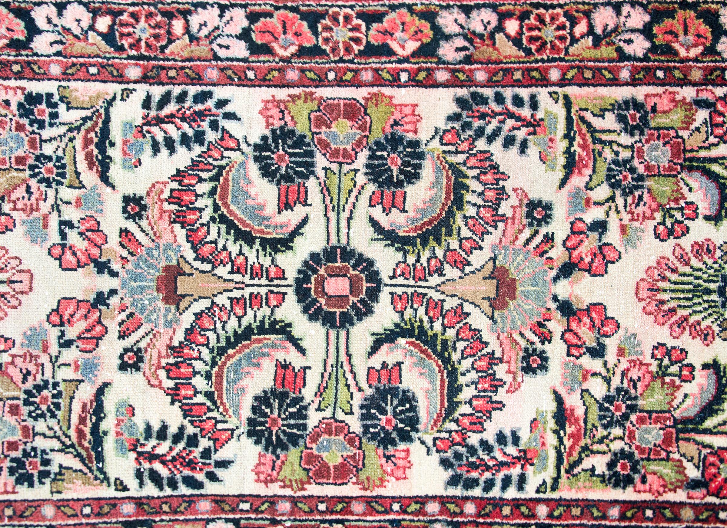 Early 20th Century Persian Dargazin Runner For Sale 6