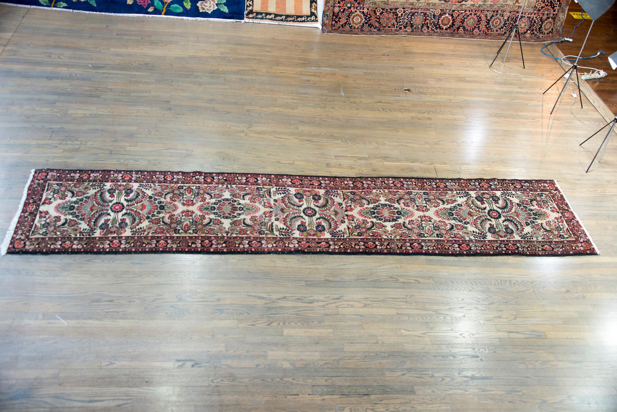 Early 20th Century Persian Dargazin Runner For Sale 9