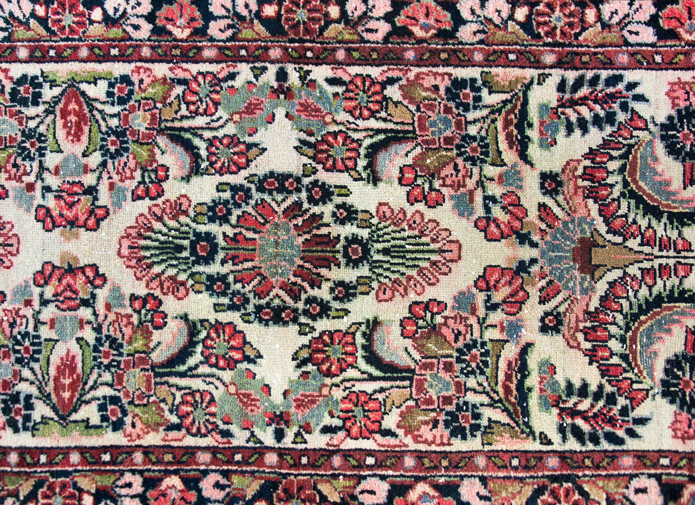Early 20th Century Persian Dargazin Runner For Sale 1