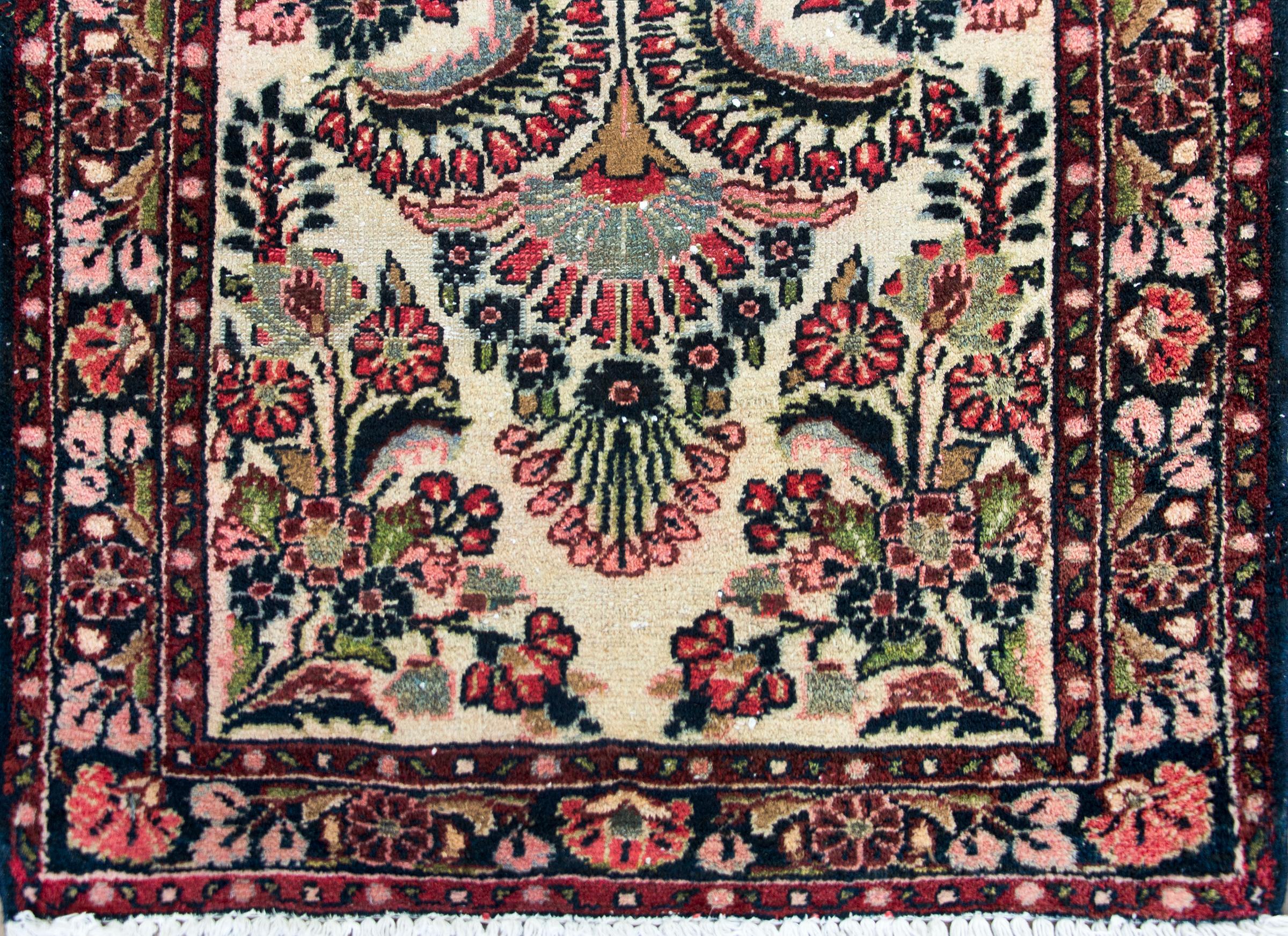 Early 20th Century Persian Dargazin Runner For Sale 3