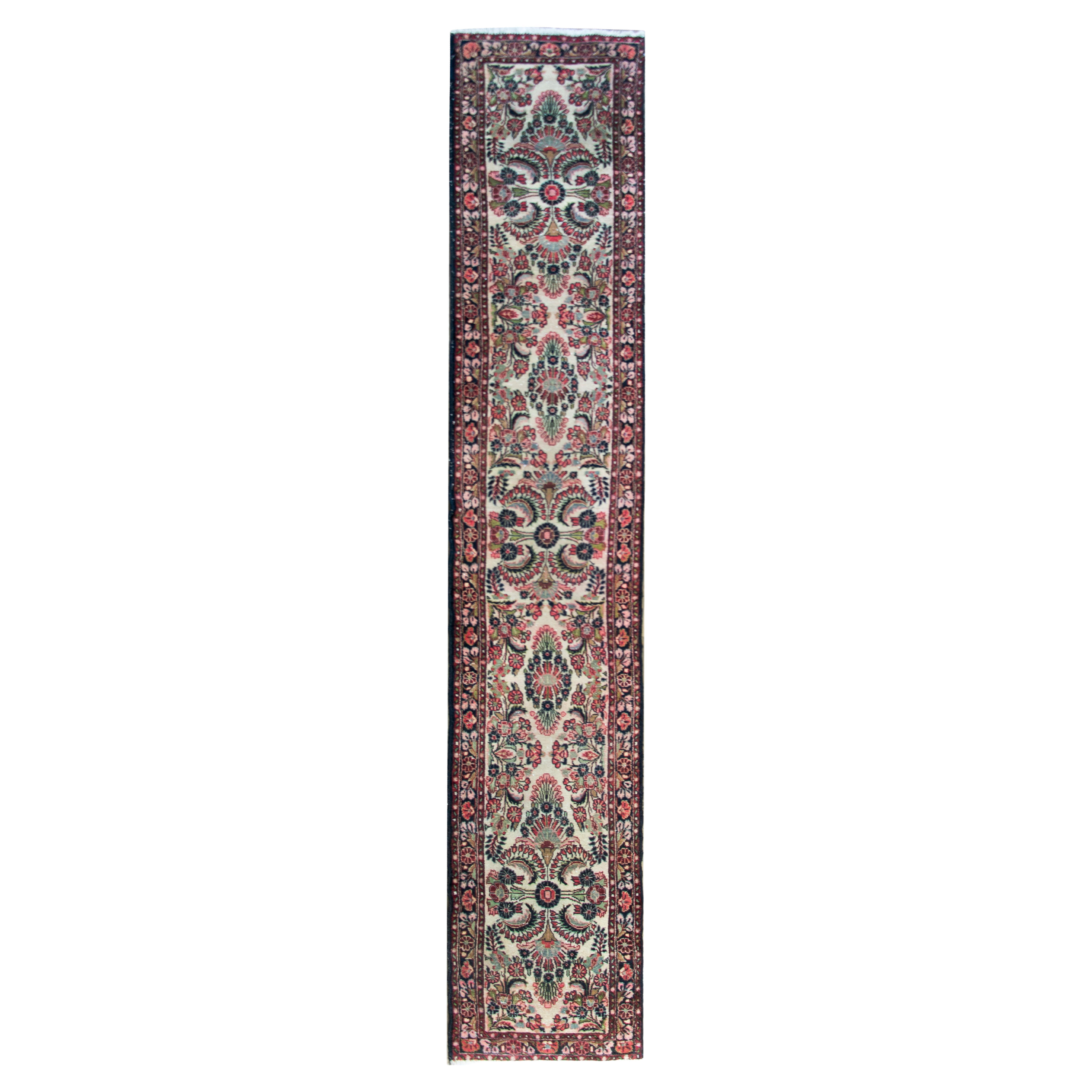 Early 20th Century Persian Dargazin Runner For Sale