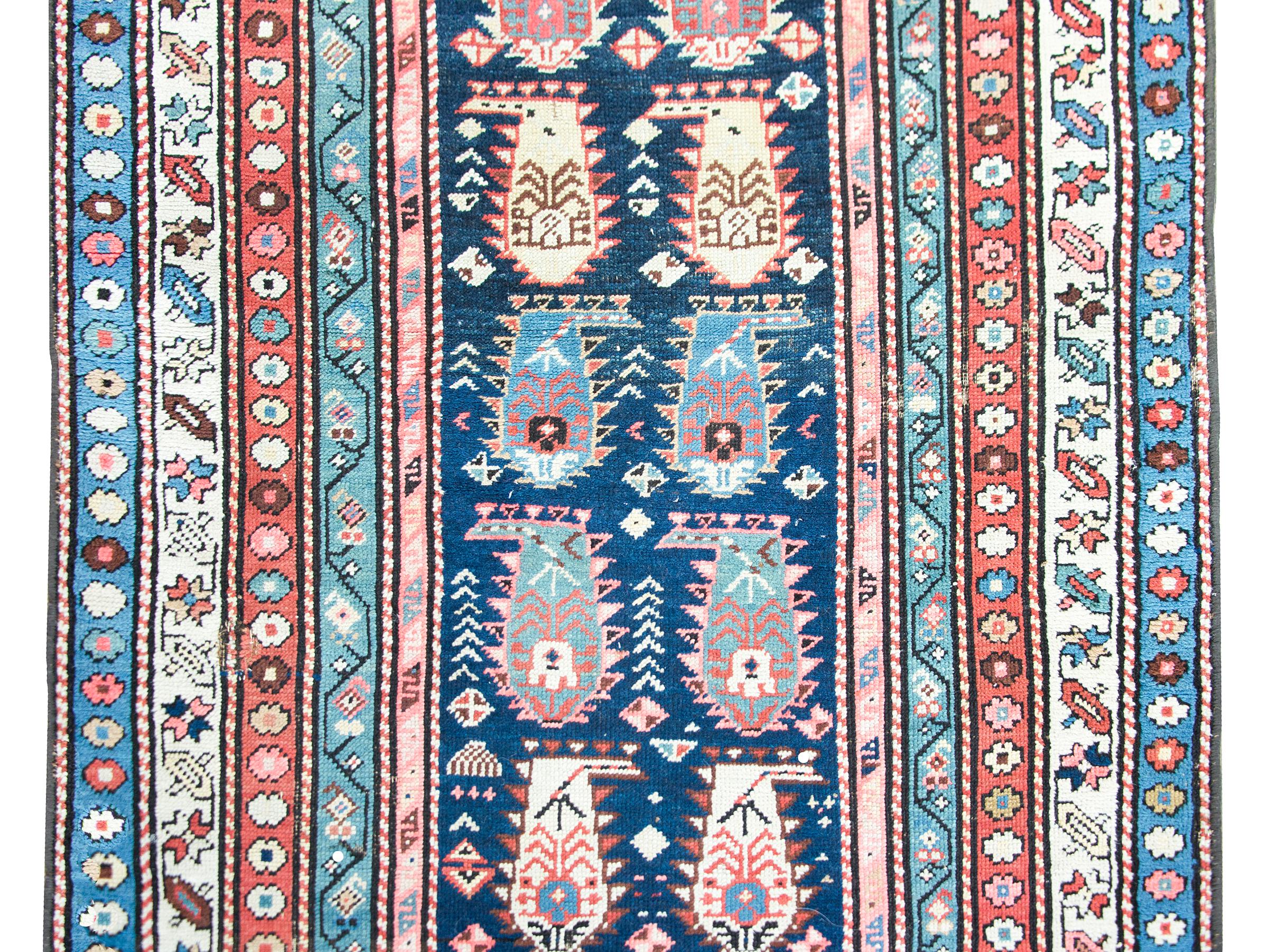 Early 20th Century Persian Ganjeh Rug For Sale 3