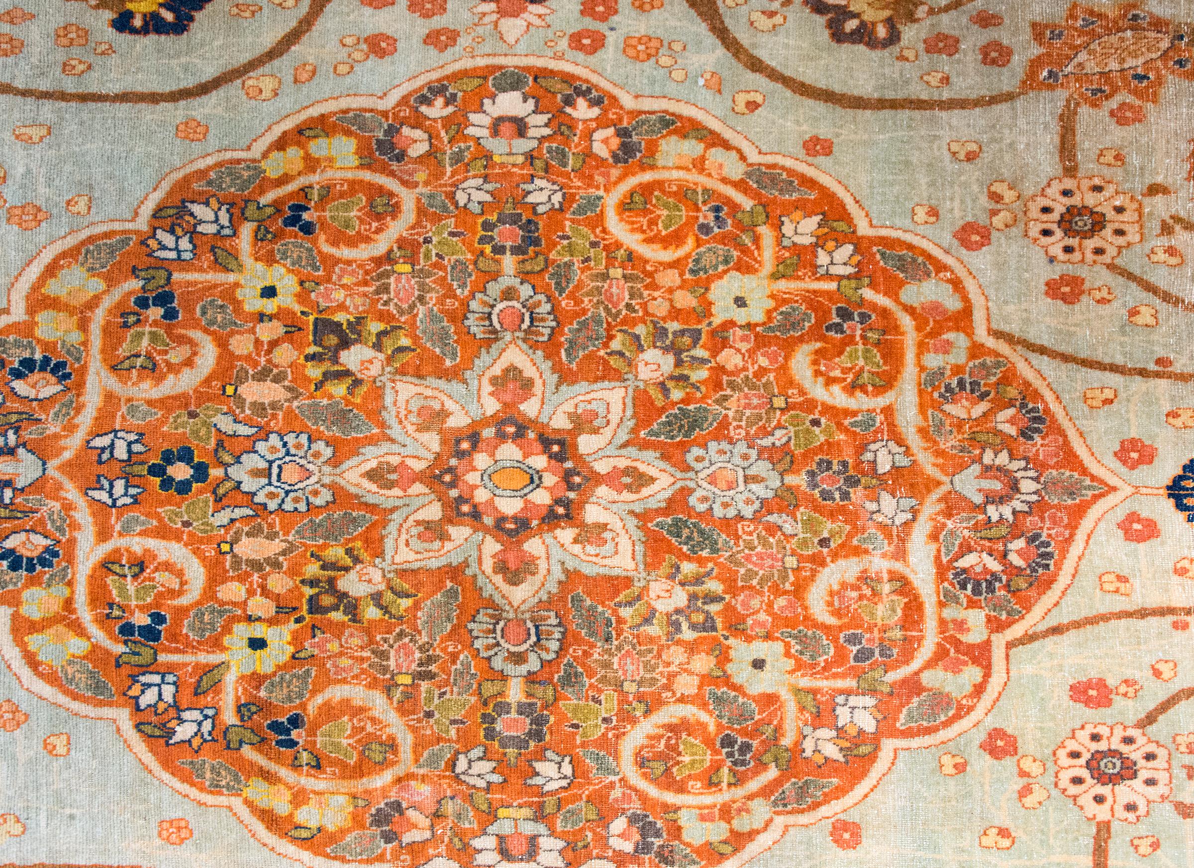 Tappeto persiano Hadji Jallili Tabriz dei primi del Novecento in vendita 4
