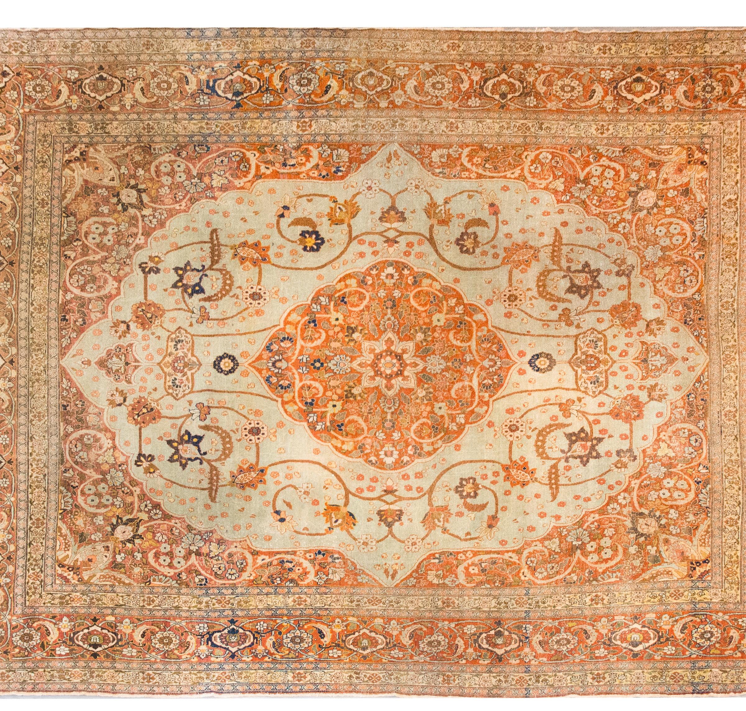 Persiano Tappeto persiano Hadji Jallili Tabriz dei primi del Novecento in vendita