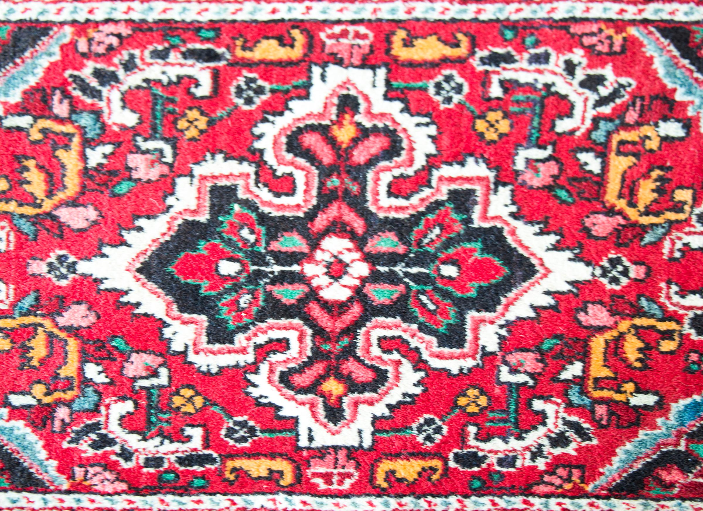 Hand-Knotted Early 20th Century Persian Hamadan Rug For Sale