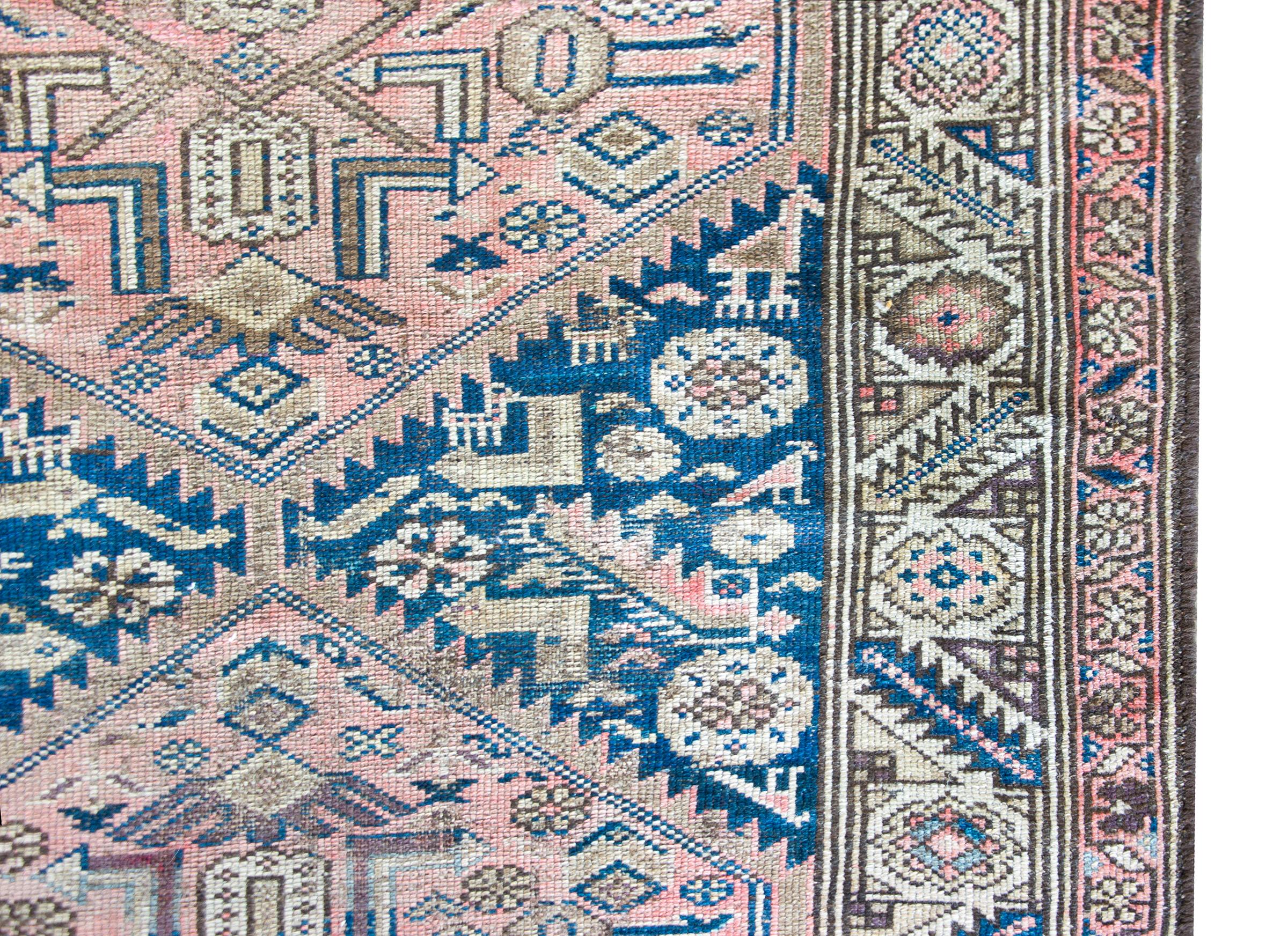 Hand-Knotted Early 20th Century, Persian Hamadan Rug For Sale