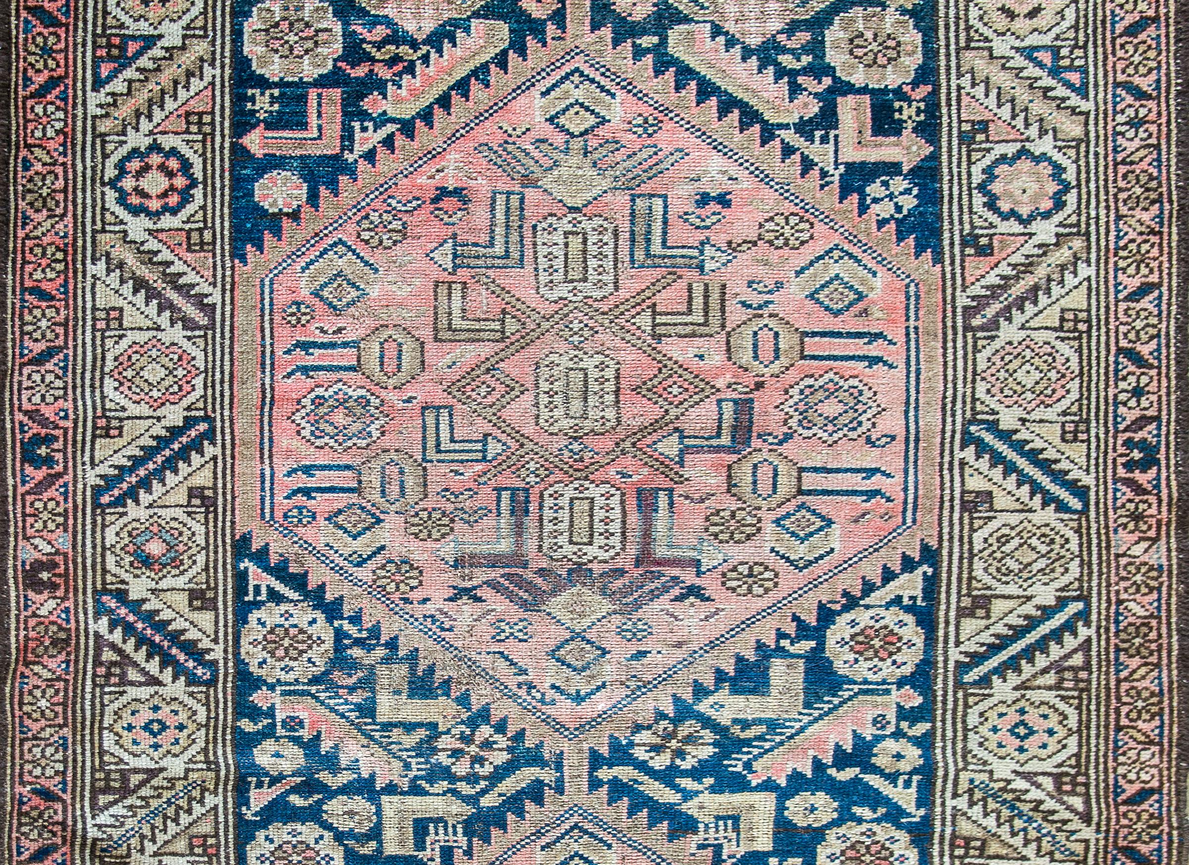 Wool Early 20th Century, Persian Hamadan Rug For Sale