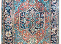 Early 20th Century Persian Heriz Rug