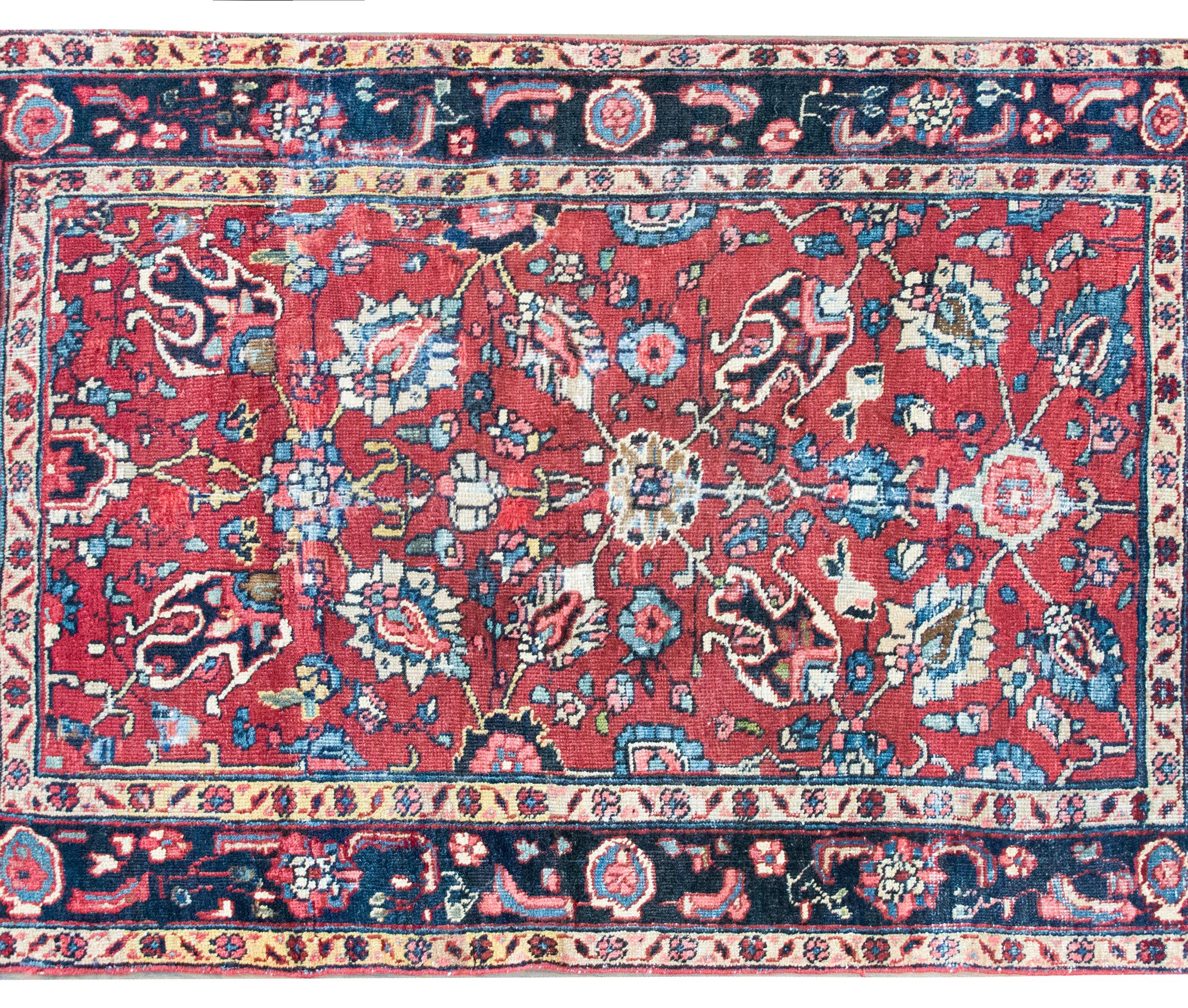 Heriz Serapi Early 20th Century Persian Heriz Rug For Sale
