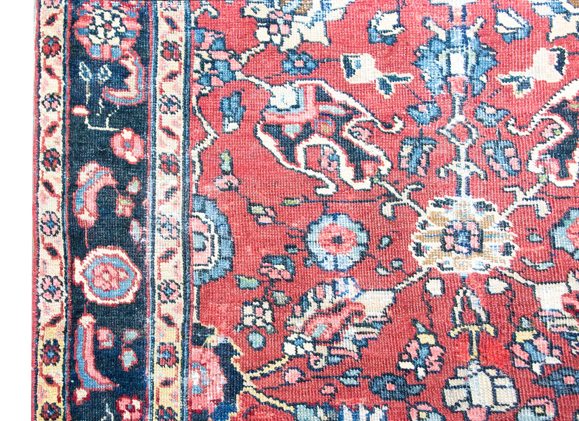 Wool Early 20th Century Persian Heriz Rug For Sale
