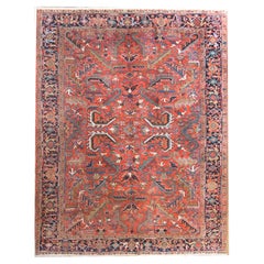 Antique Early 20th Century Persian Heriz Rug