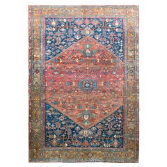 Early 20th Century Persian Heriz Rug