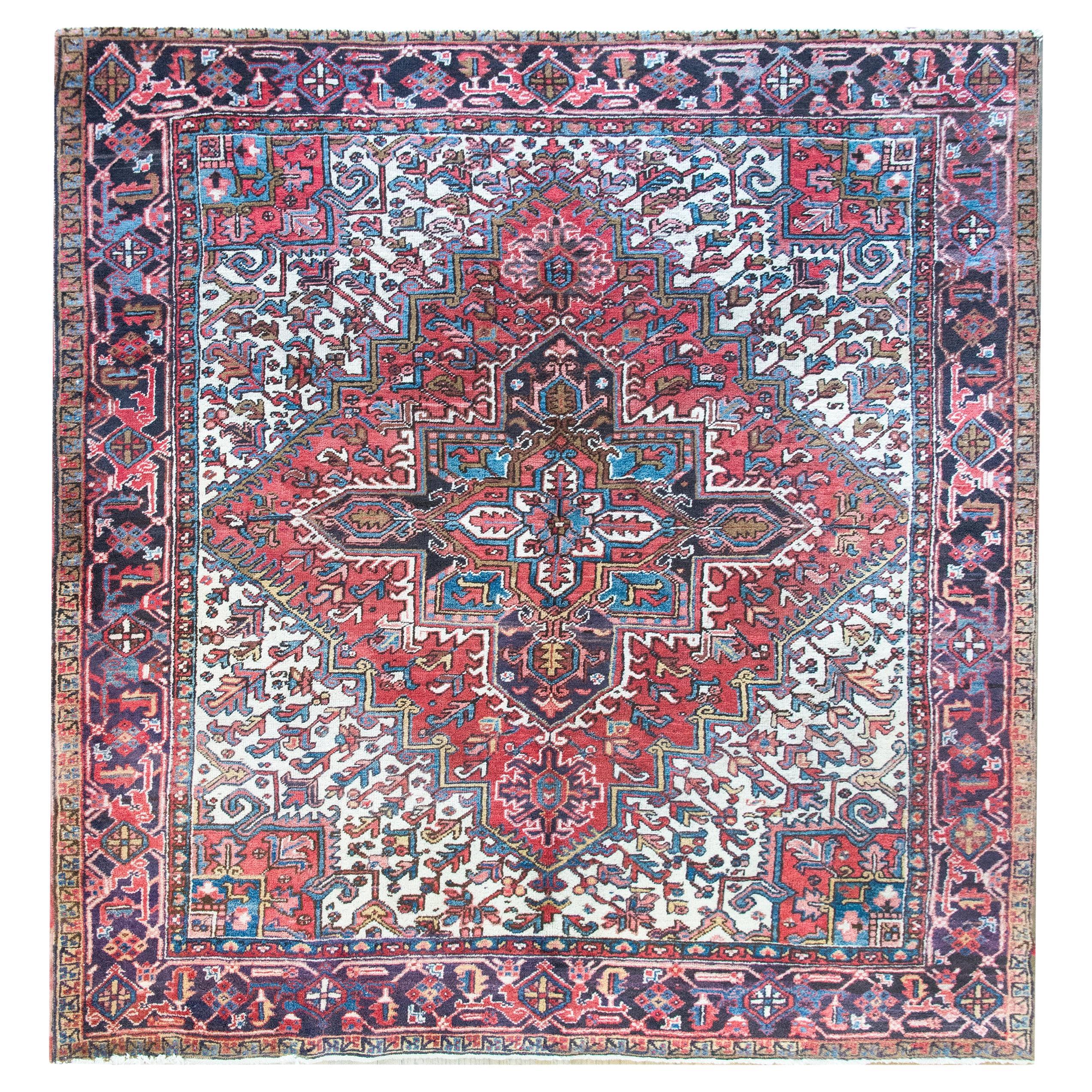 Early 20th Century Persian Heriz Rug