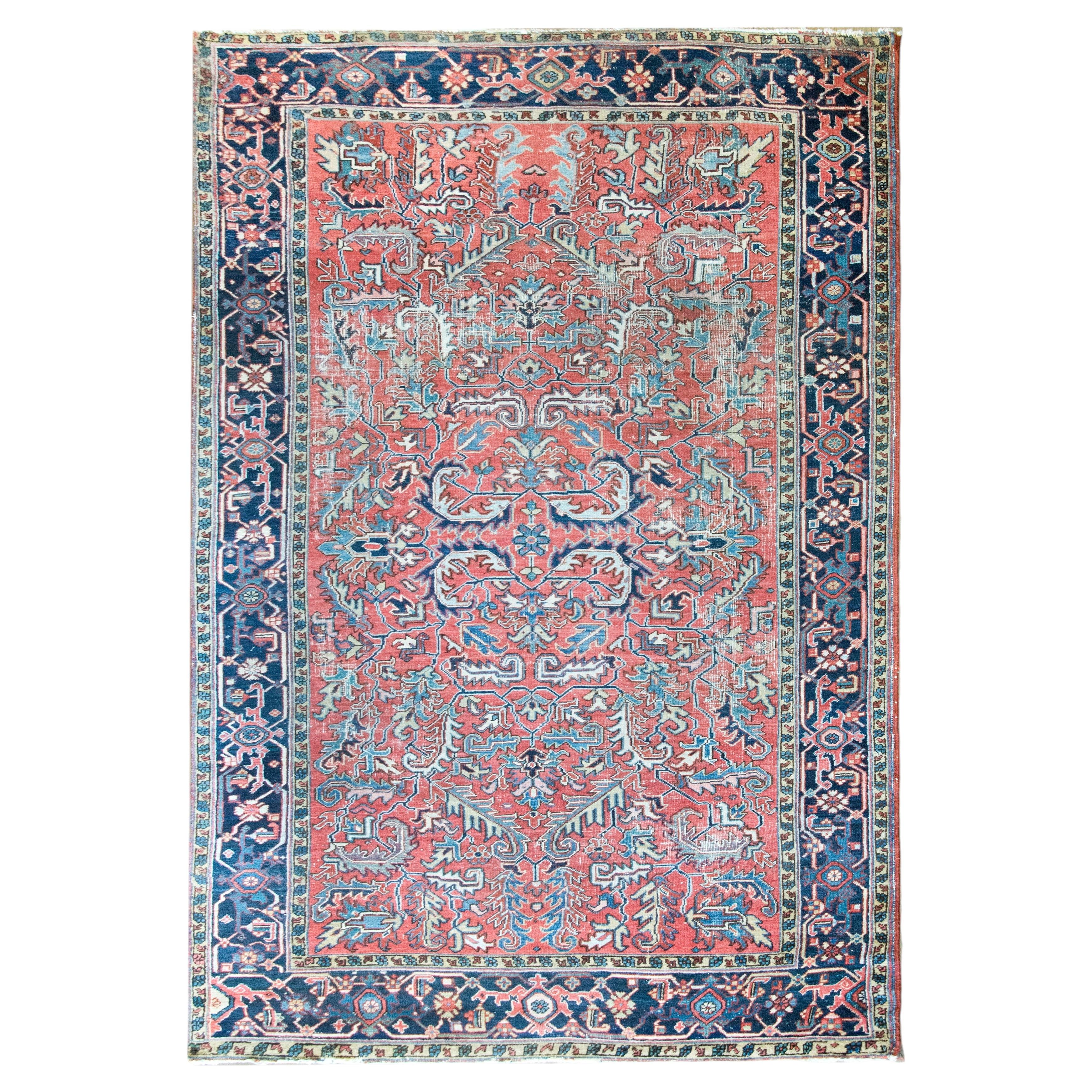 Early 20th Century Persian Heriz Rug