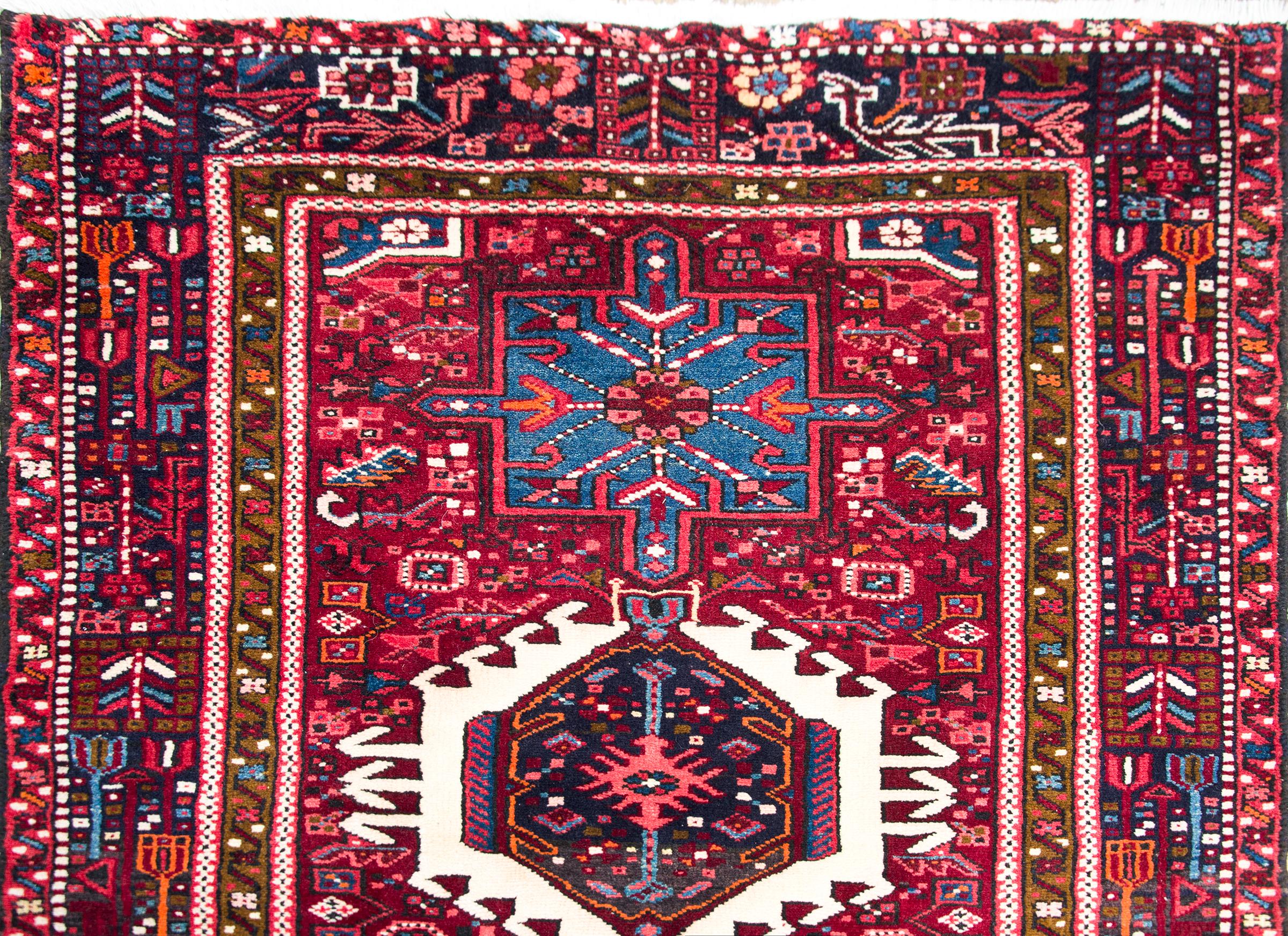 Early 20th Century Persian Heriz Runner For Sale 5