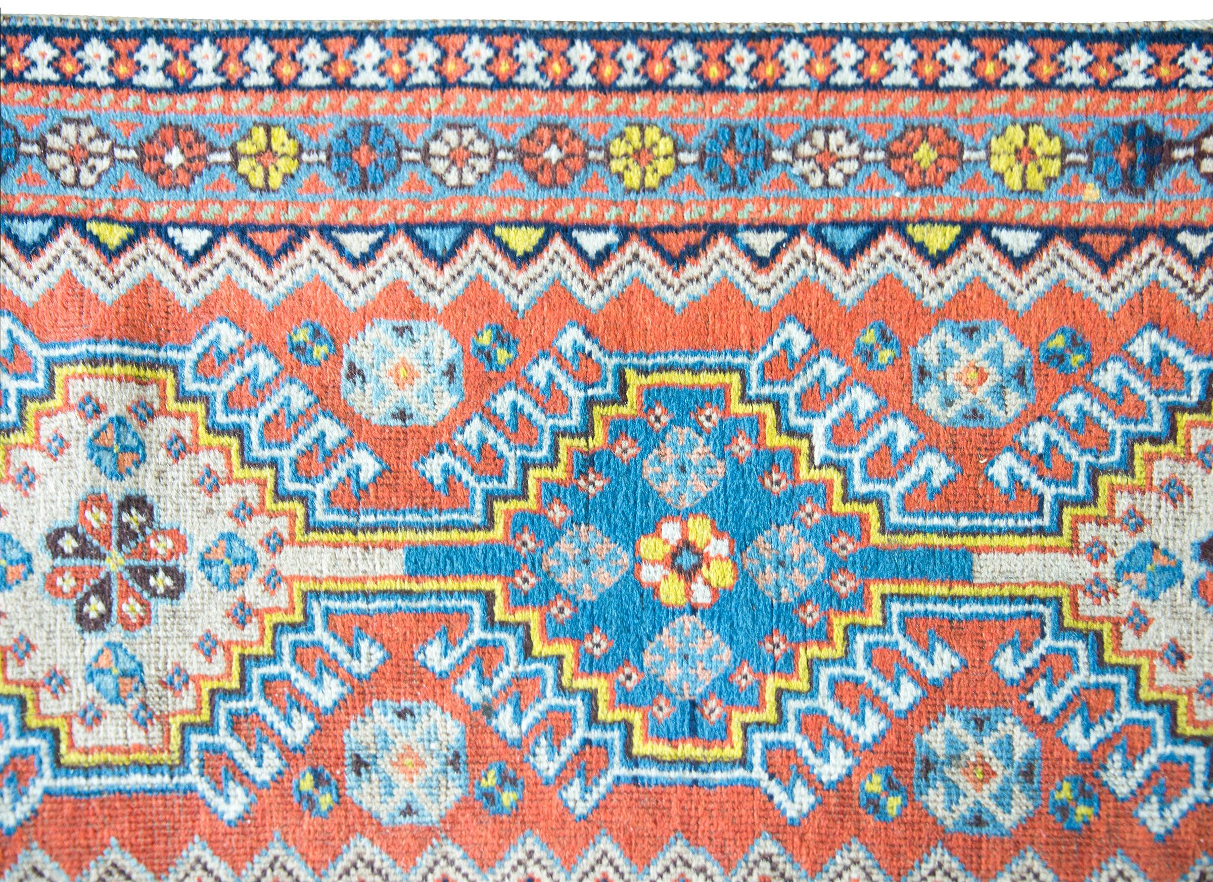 Early 20th Century Persian Heriz Runner For Sale 4